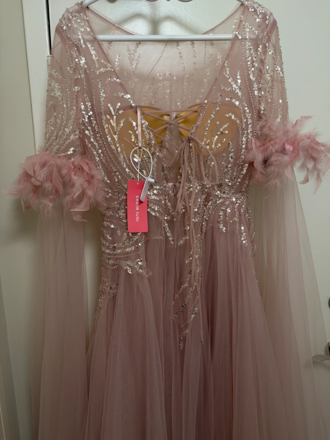 Pink Feather Formal dress - NEW - photo 3