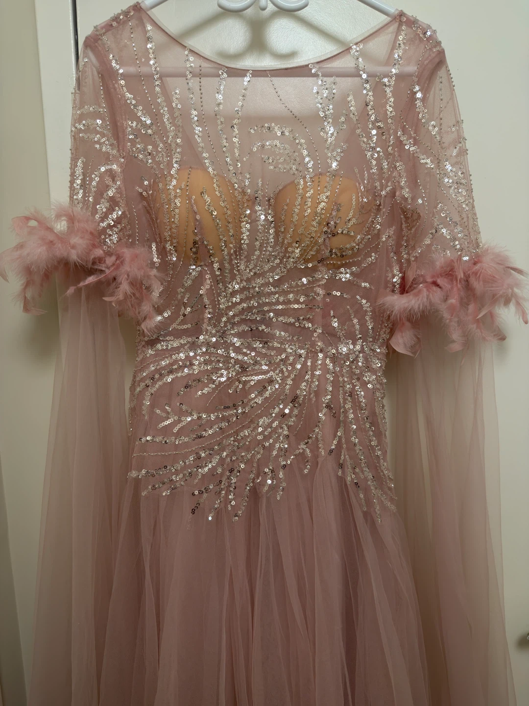 Pink Feather Formal dress - NEW - photo 2