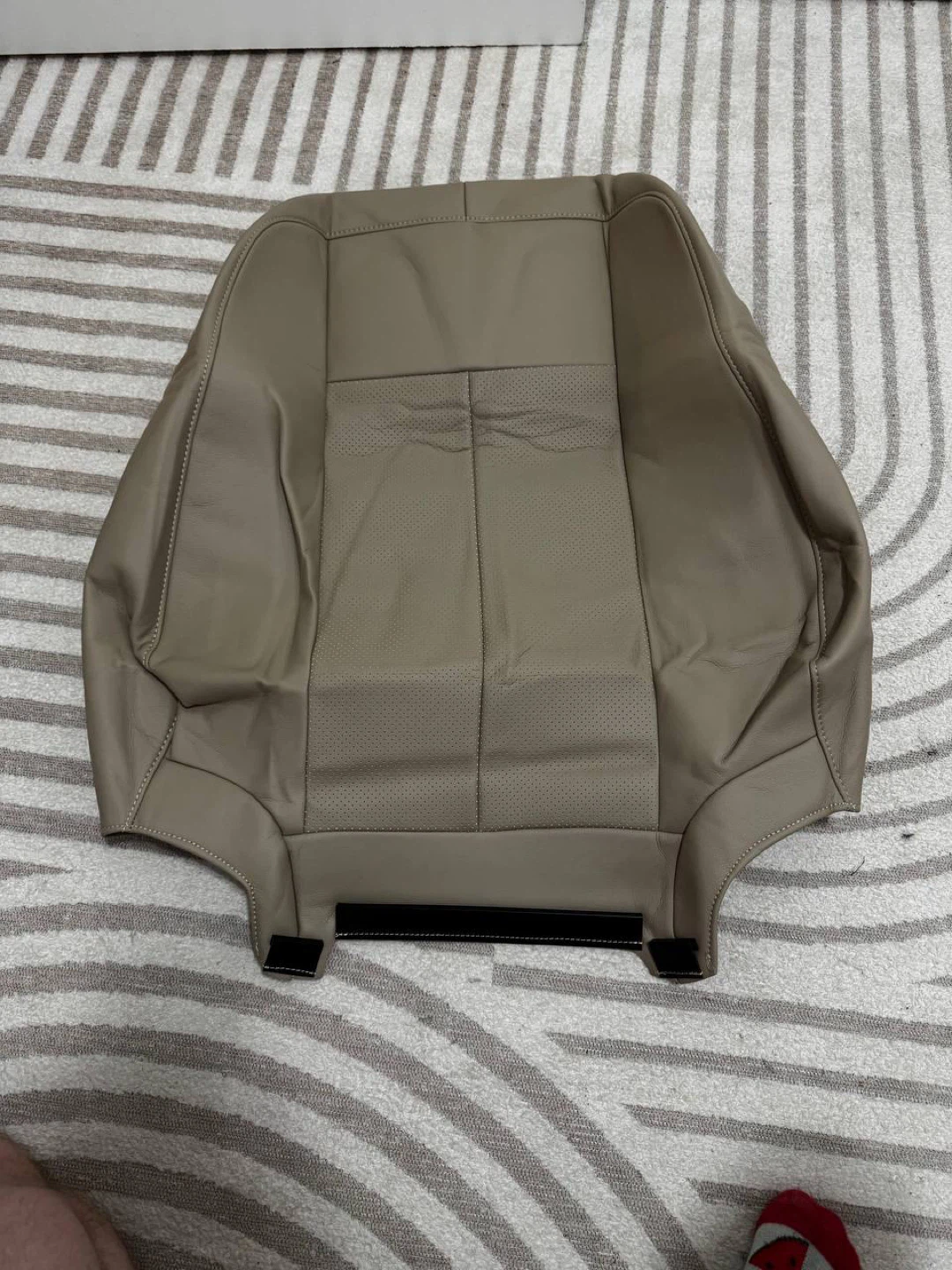 Tan/Beige Leather Seat Replacement Upholstery Set for Ford - photo 5