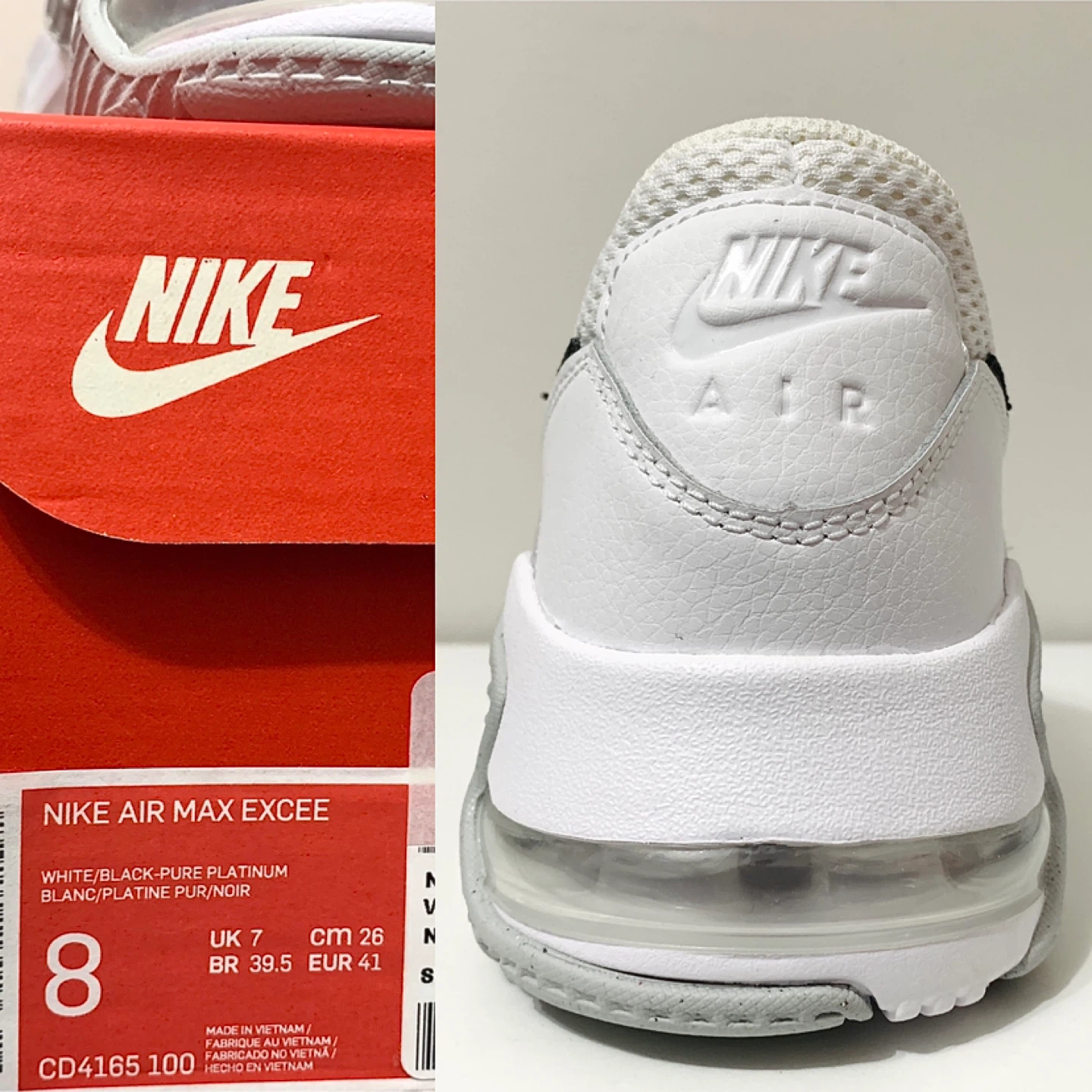 Nike Shoes Mens/Boys Air Max Excee Leather Sneakers NEW - photo 3