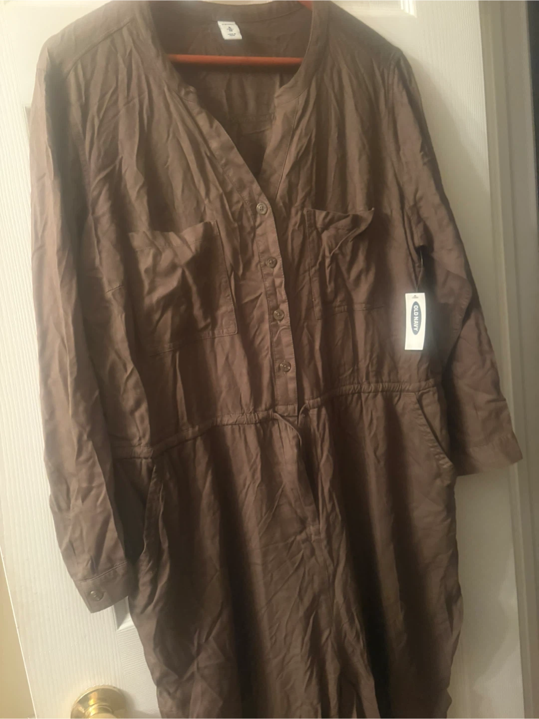 Old Navy Women's Brown Utility Jumpsuit