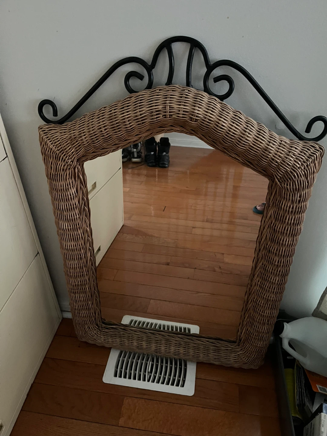 Wicker Mirror