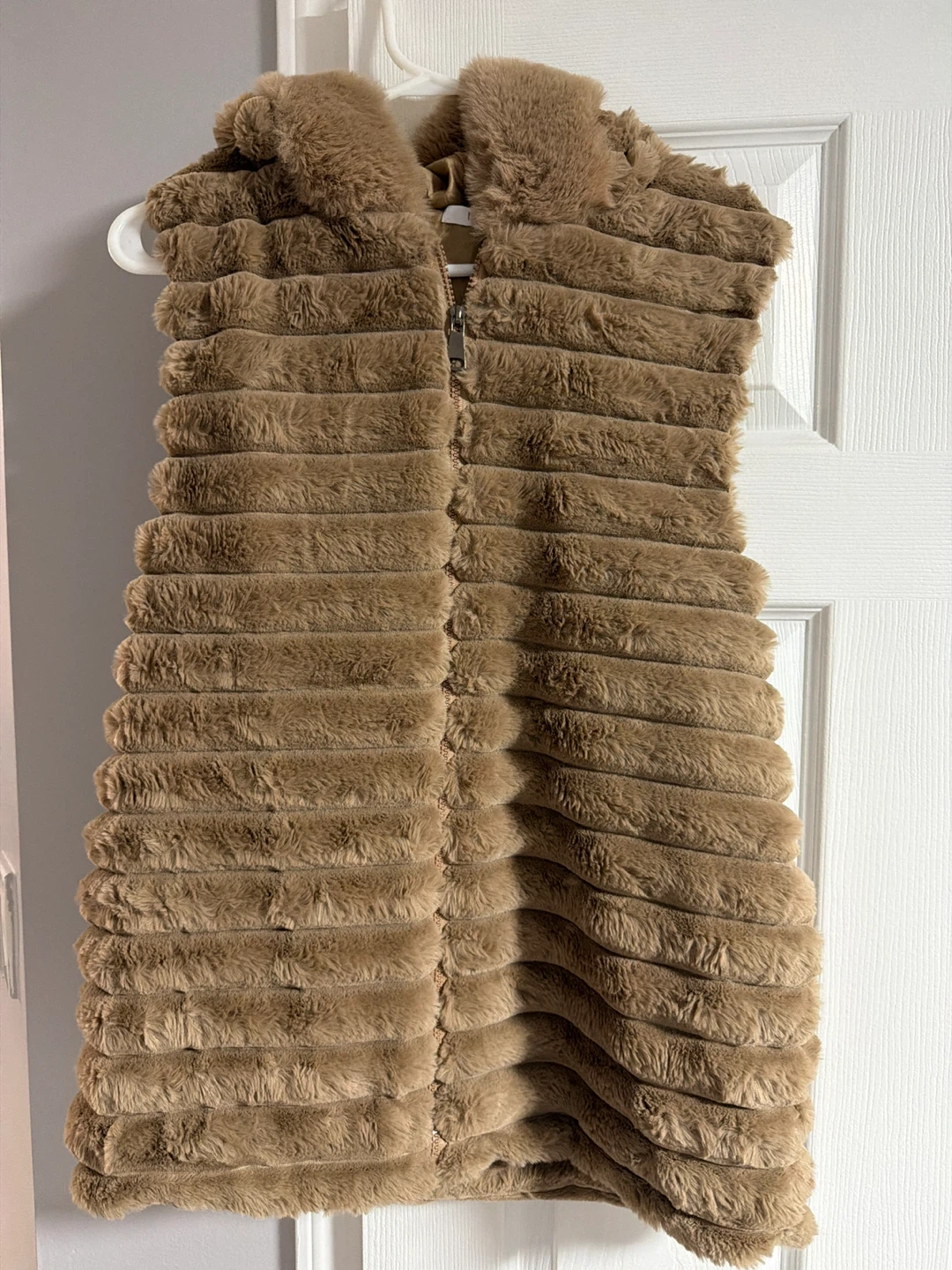 Brown Faux Fur Vest