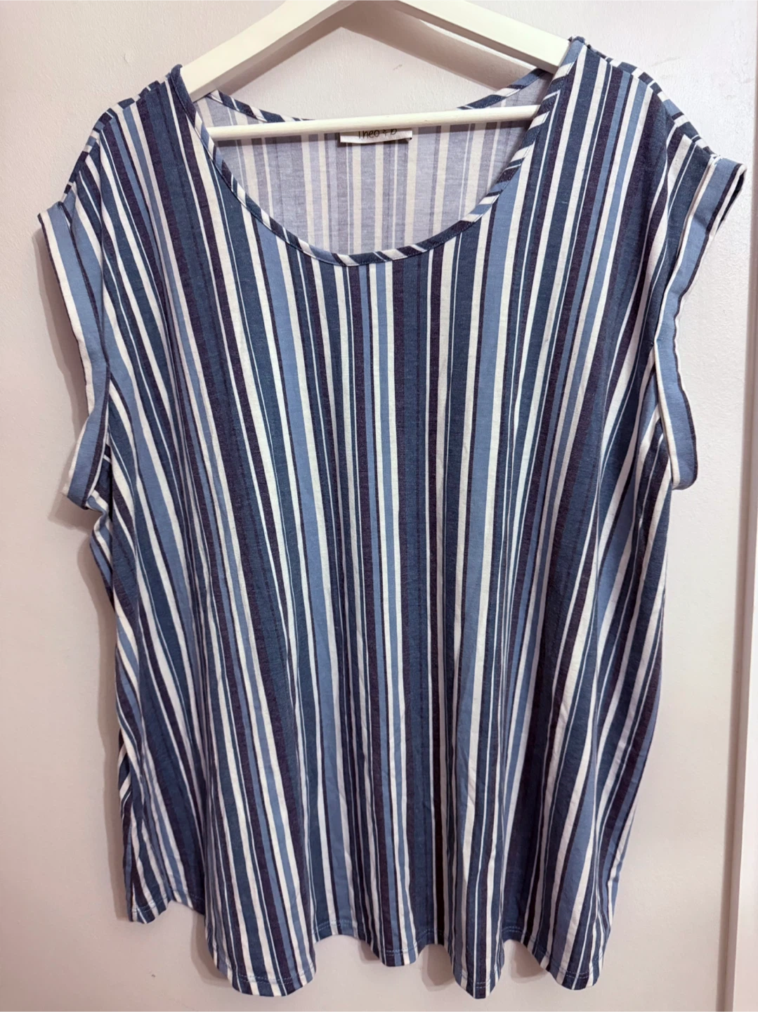 Theo & B Blue Striped Top - photo 2