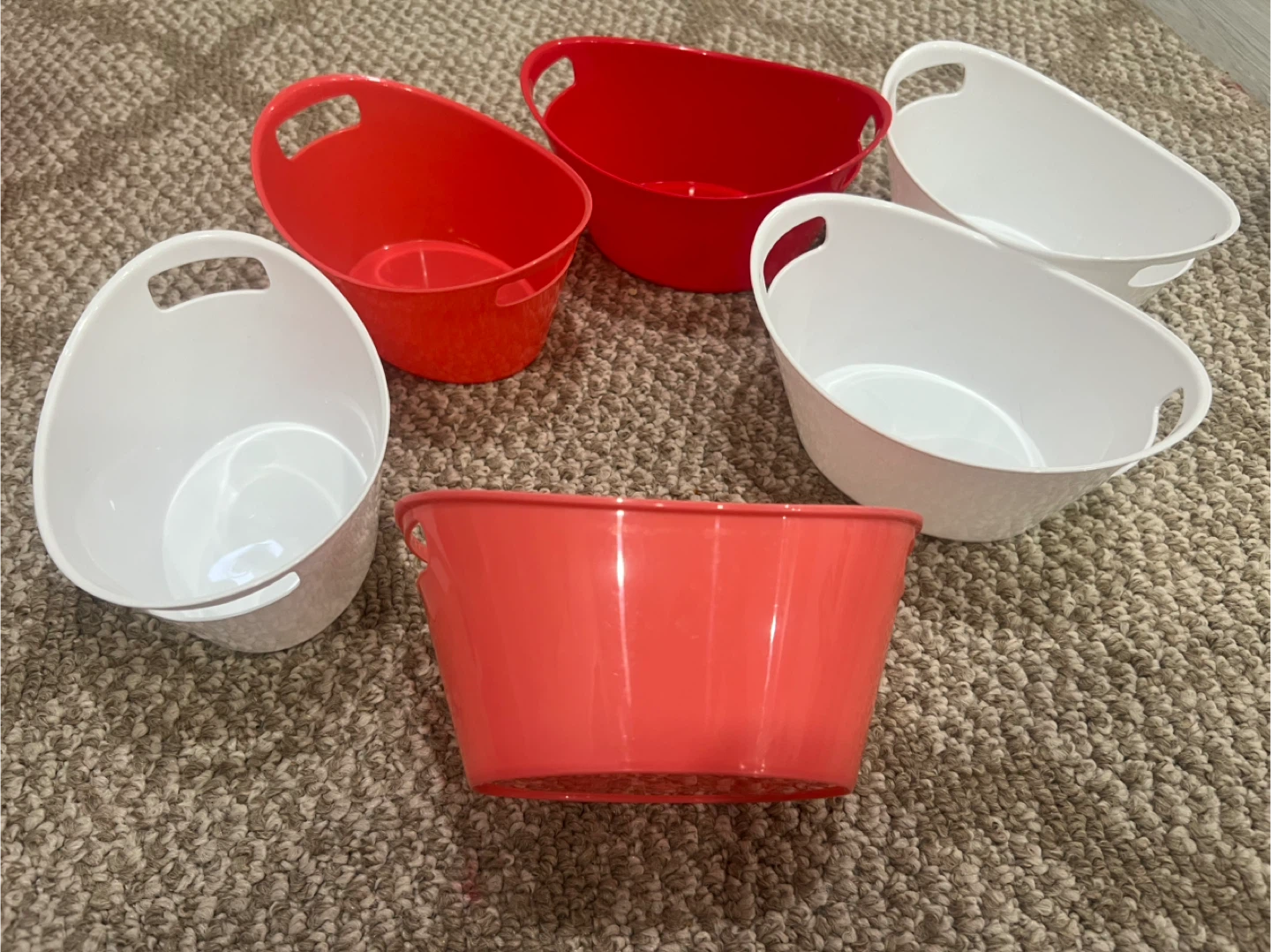 Assorted Plastic Storage Bins & Organizer Tray - photo 4