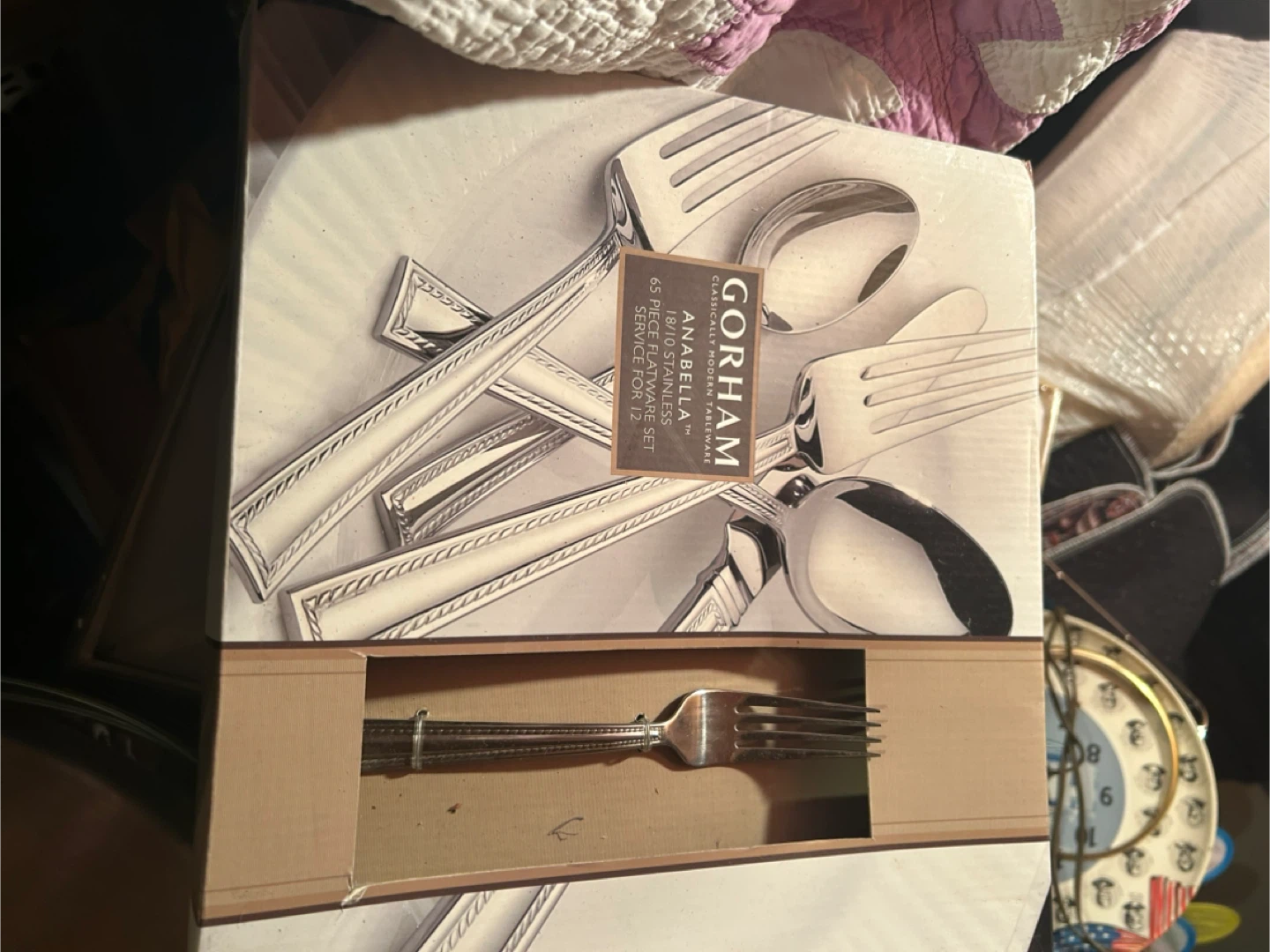 Gorham Anabella 65-Piece Stainless Steel Flatware Set