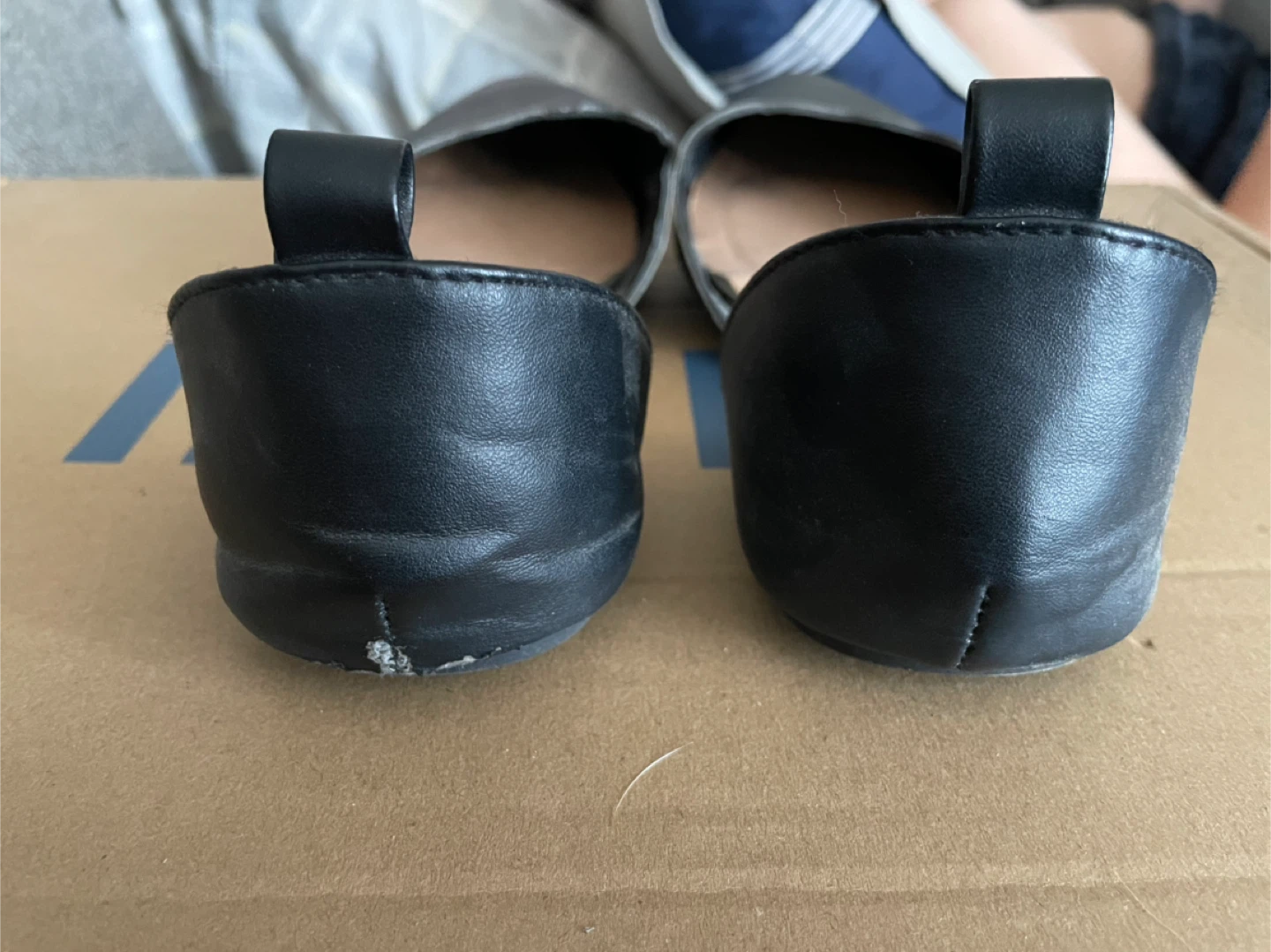 Ardene Black Pointed Flats Size 8 - photo 2