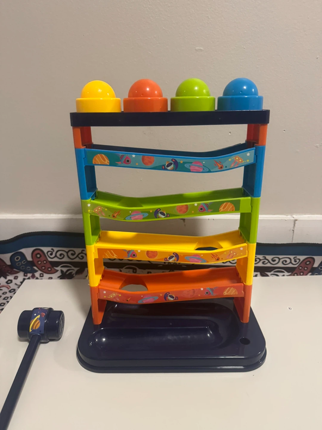 Ball Drop Ramp Toy with Hammer - photo 2