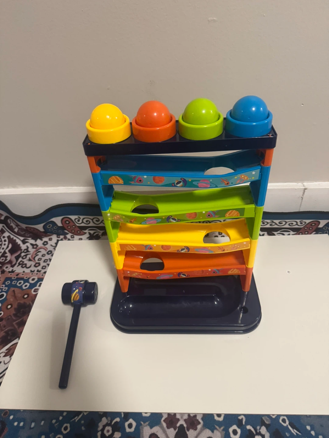 Ball Drop Ramp Toy with Hammer - photo 3