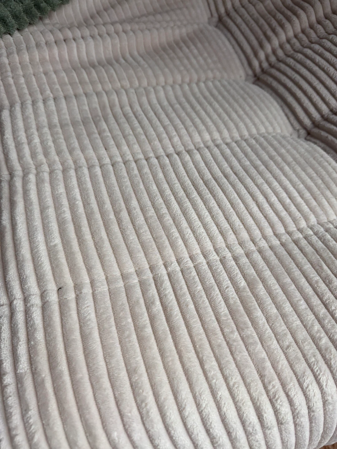Cream Corduroy Bean Bag Chair / Lounger - photo 2