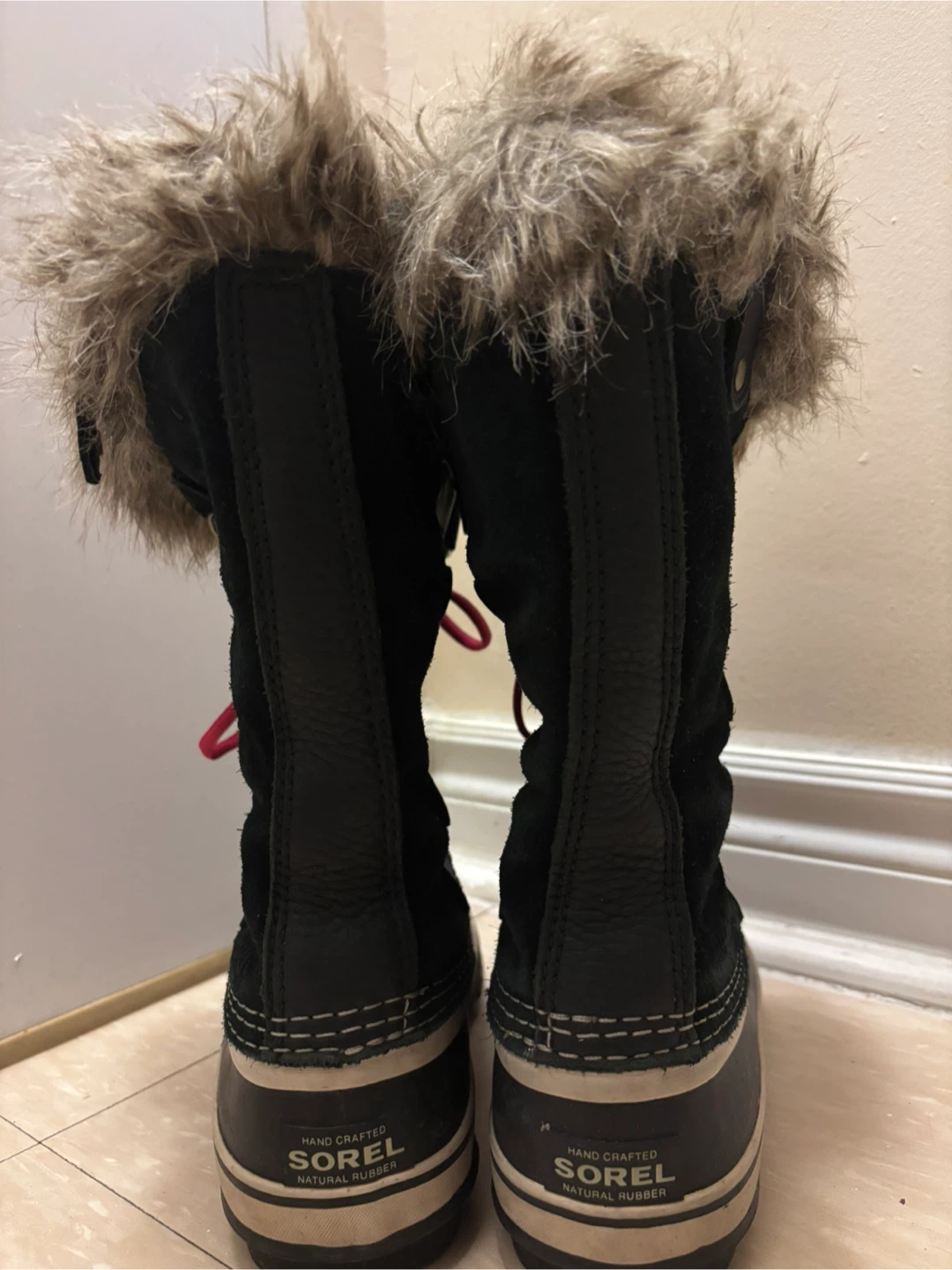 Sorel Women's Joan of Arctic Boots Black Fur Trim - photo 4