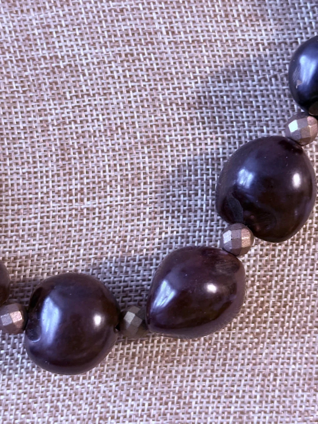 Hawaiian Kukui beads Brown Statement Necklace - photo 2