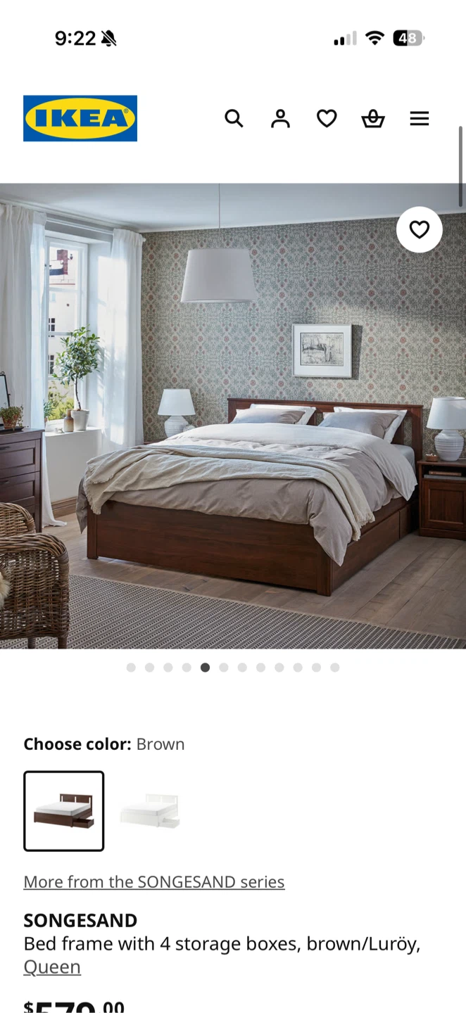 $200 (original $600) IKEA Bed Frame with Storage, Queen - photo 2