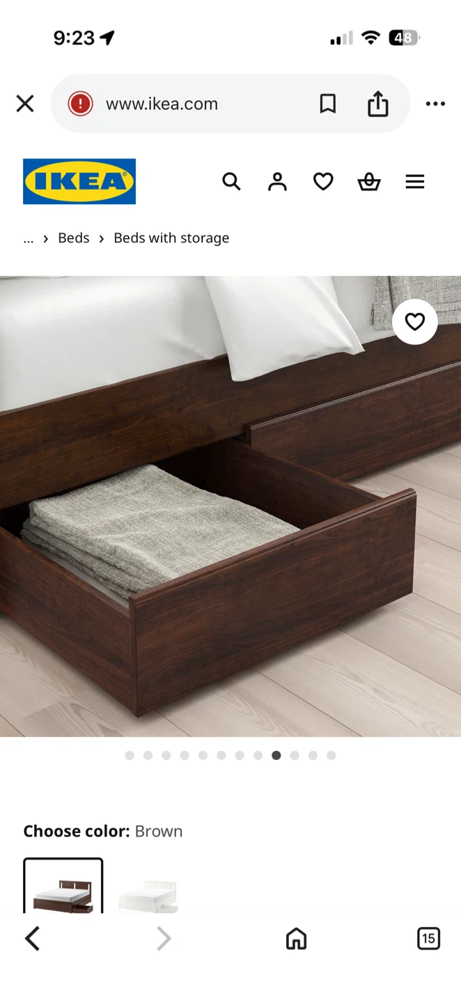 $200 (original $600) IKEA Bed Frame with Storage, Queen - photo 3