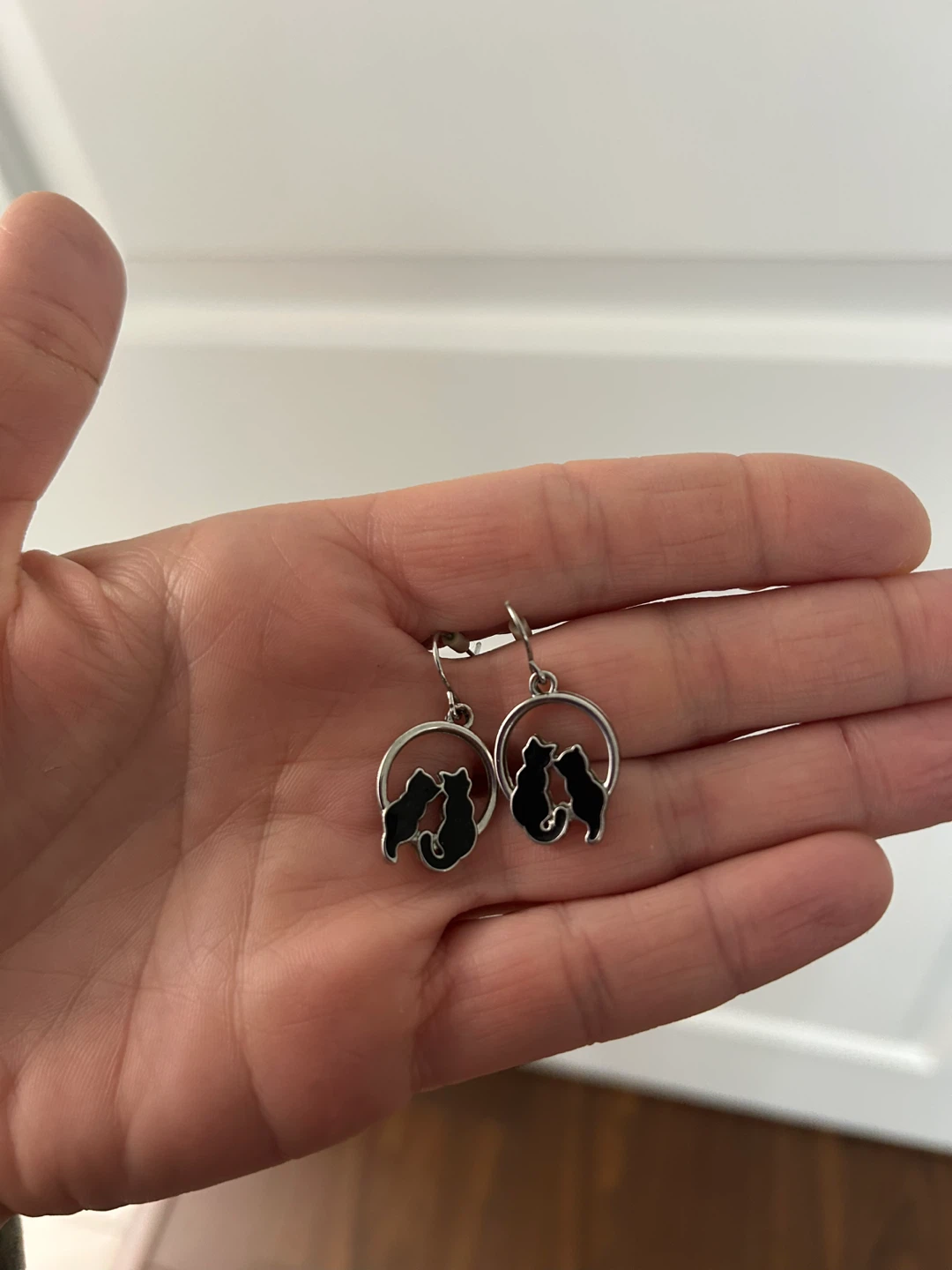 Cute Cat Silhouette Earrings - photo 2