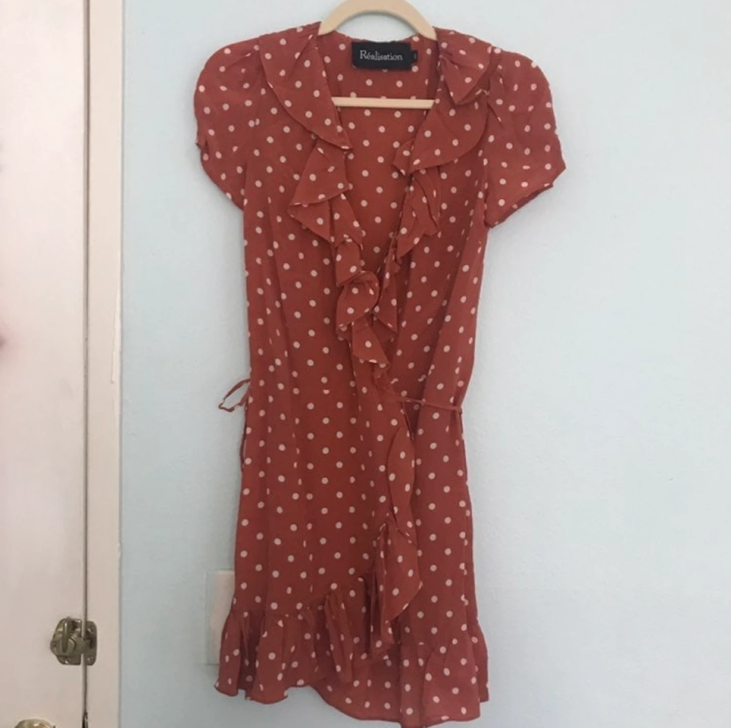 Realisation Par Red Polka Dot Wrap Dress - photo 3