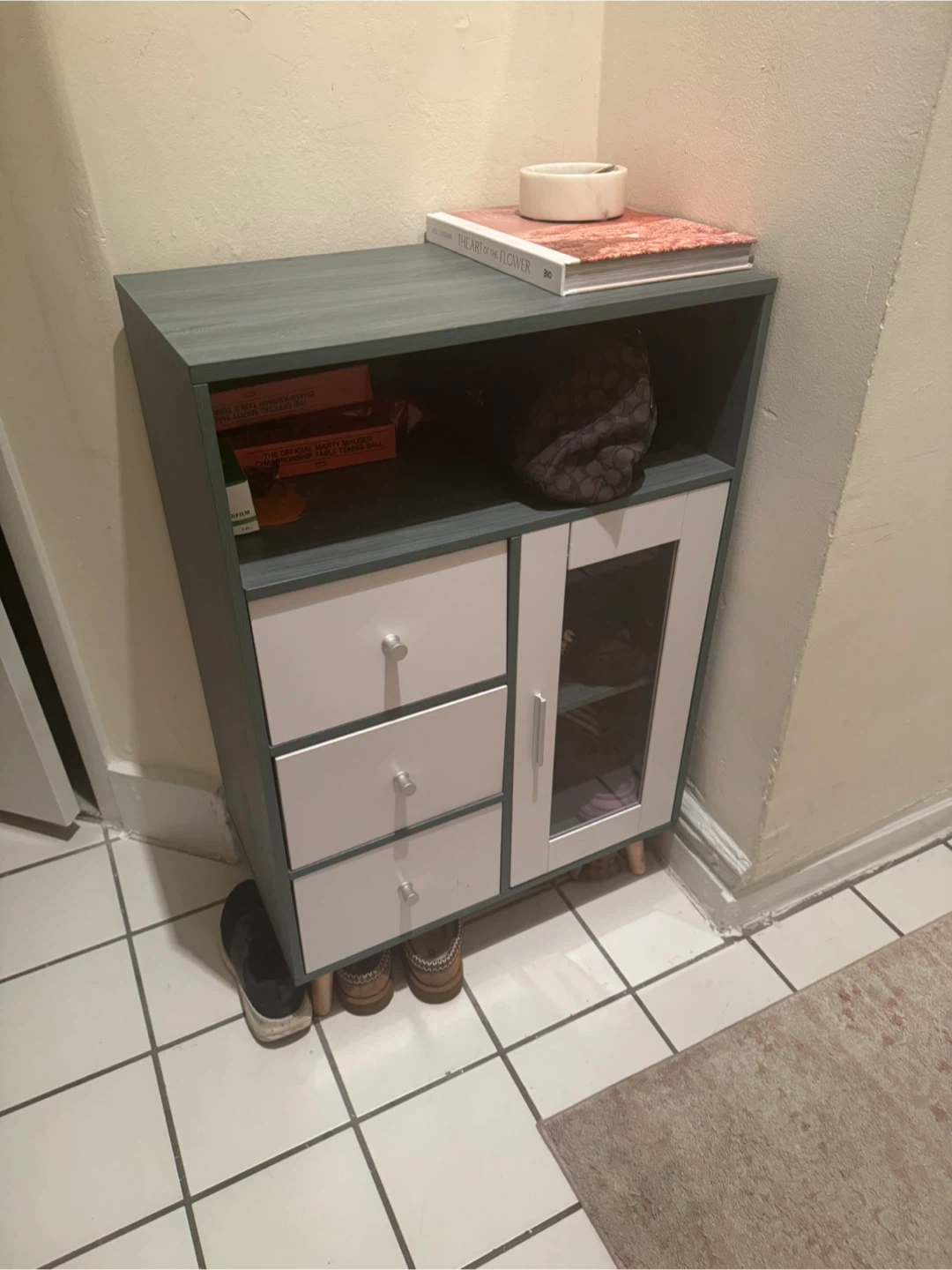 Small Cabinet with Drawer and Glass Door - photo 2
