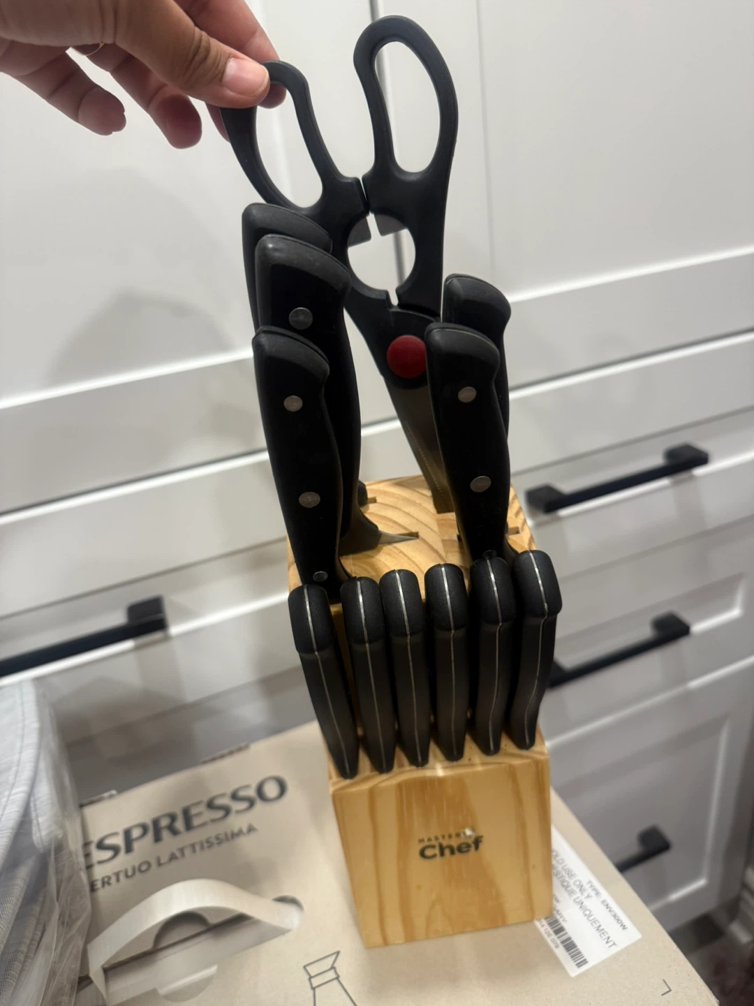 Master Chef Knife Block Set with Shears