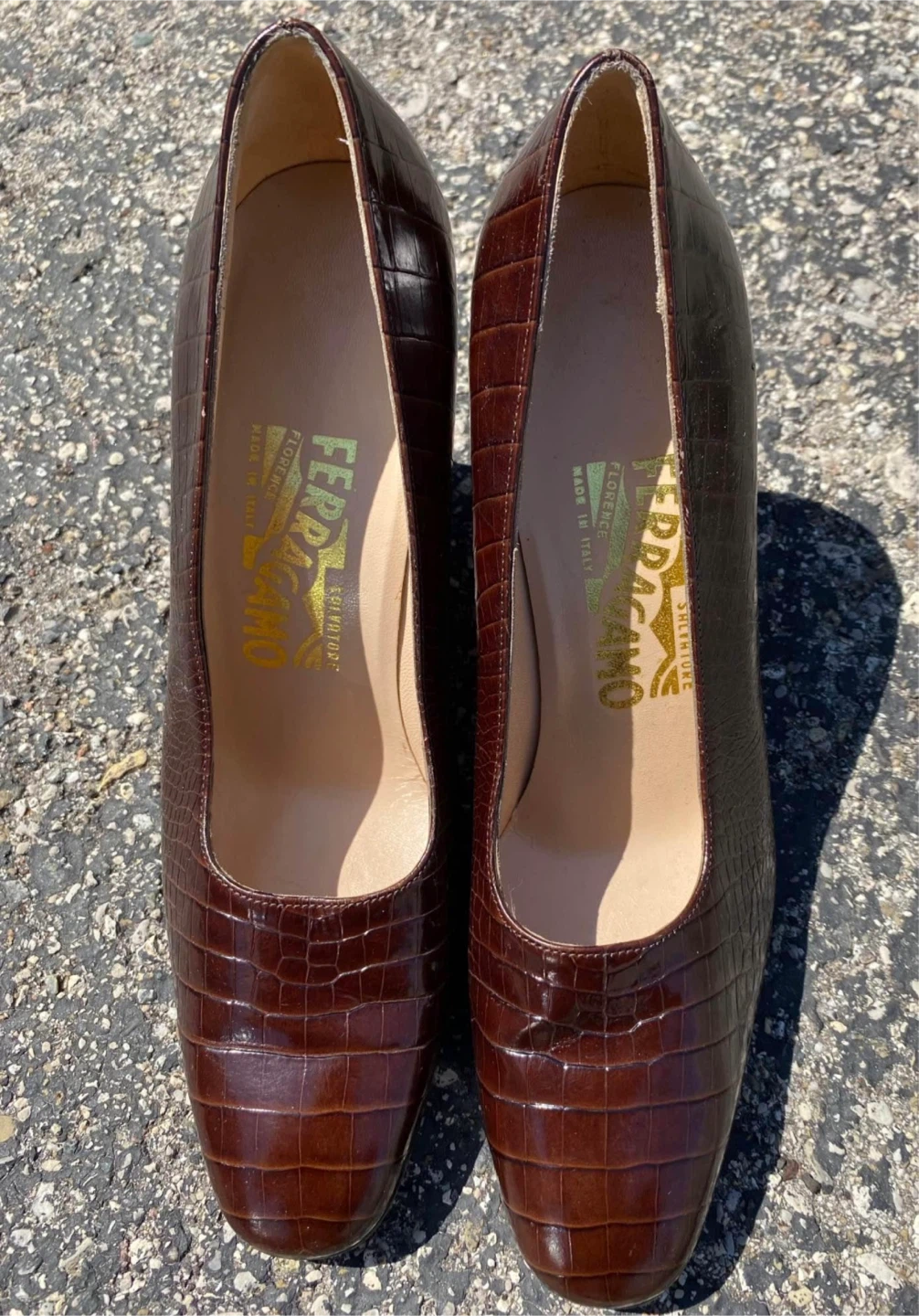 Vintage  Salvatore Ferragamo Women’s Crocodile Heels - photo 2