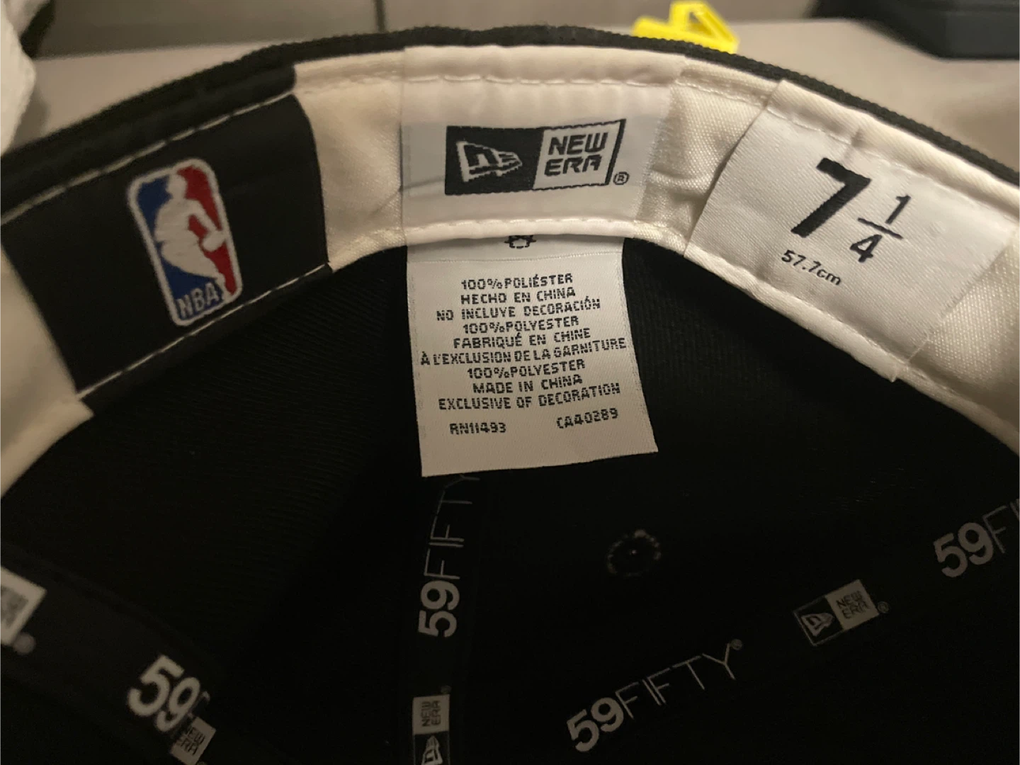 New Era Toronto Raptors 59FIFTY Fitted Hat Size 7 1/4 - photo 5