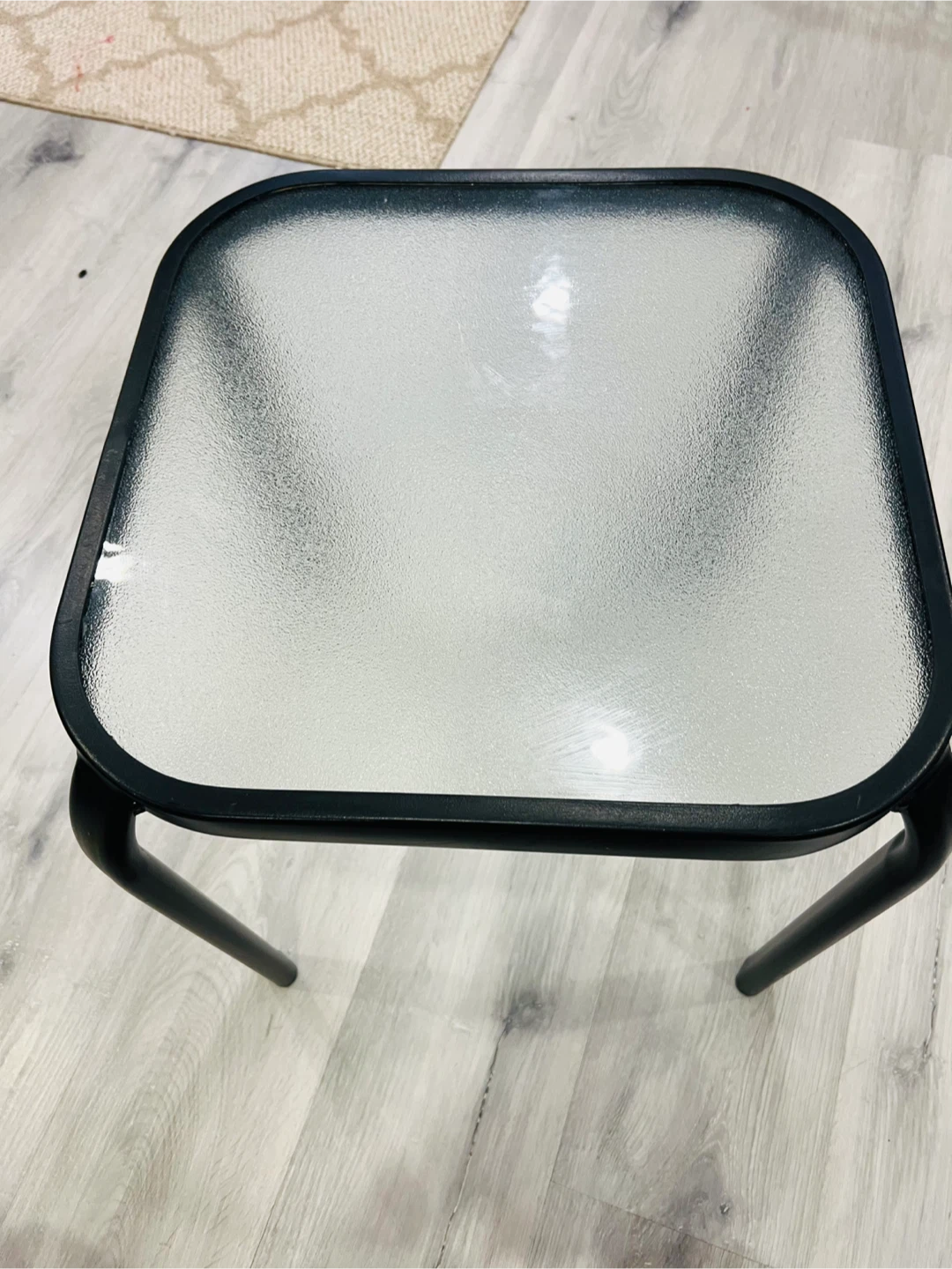 Small side table with glass top - photo 3