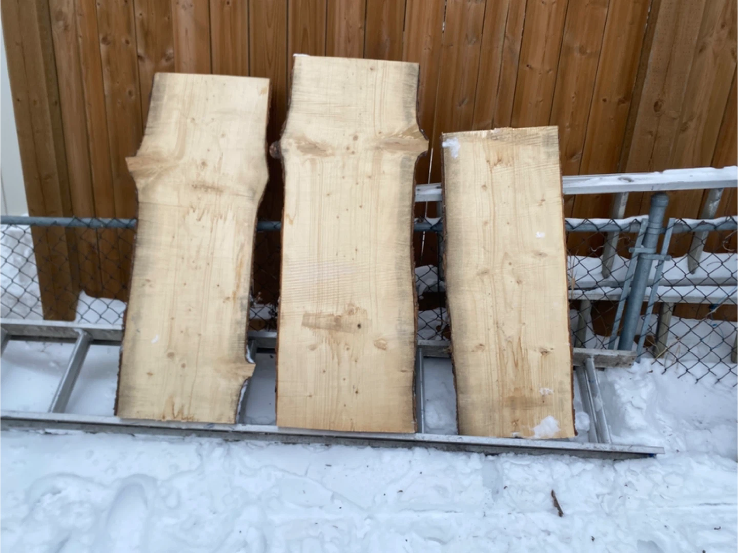 Live Edge Wood Slabs (Set of 3)