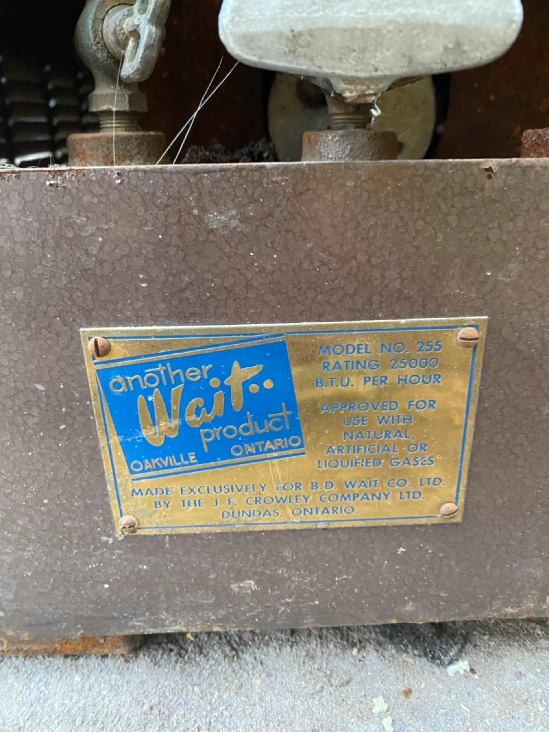 Wait Products Model 255 Heater - photo 2