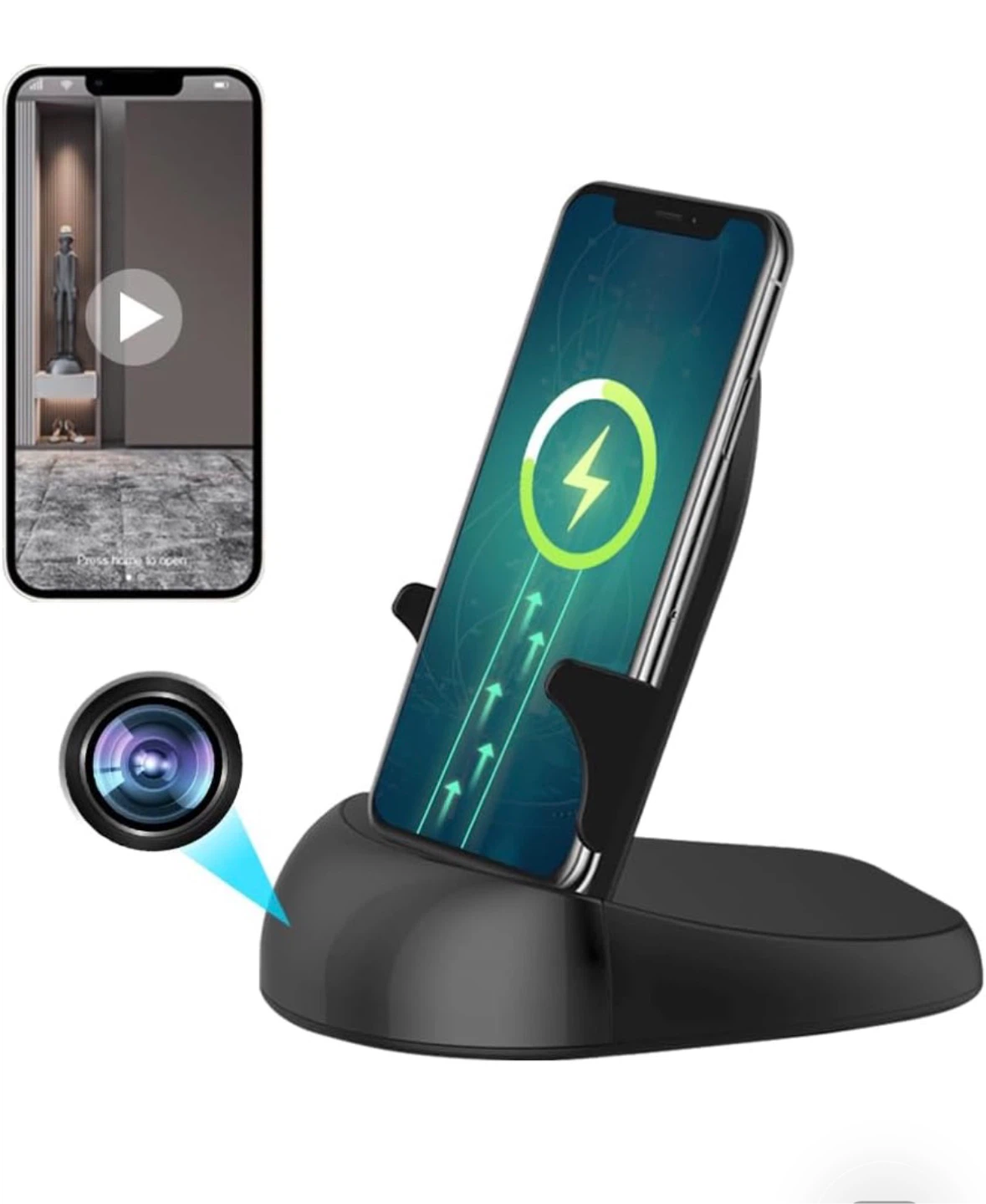 Wi-Fi Security Camera with  Charging Stand