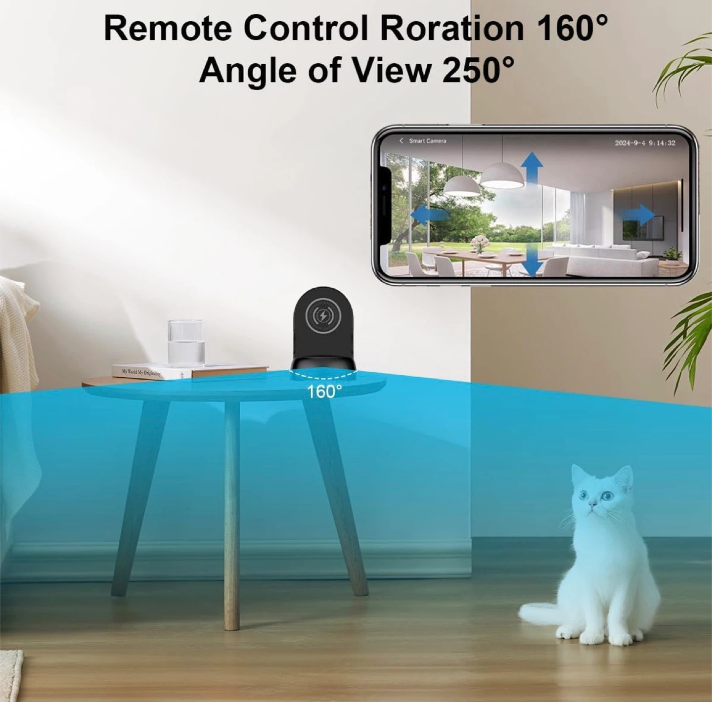 Wi-Fi Security Camera with  Charging Stand - photo 3