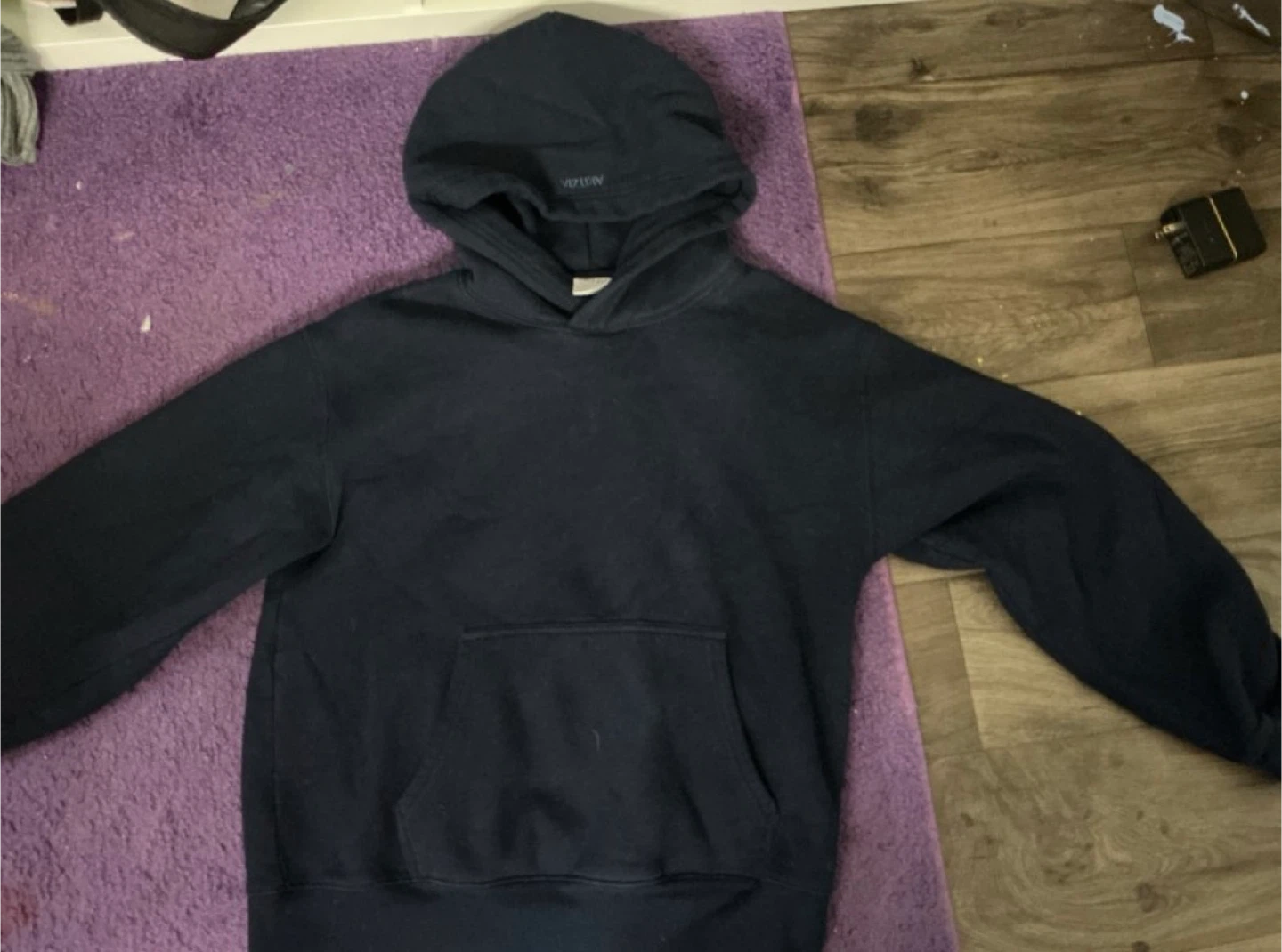Aritzia Navy Blue Sweatfleece Hoodie Size M