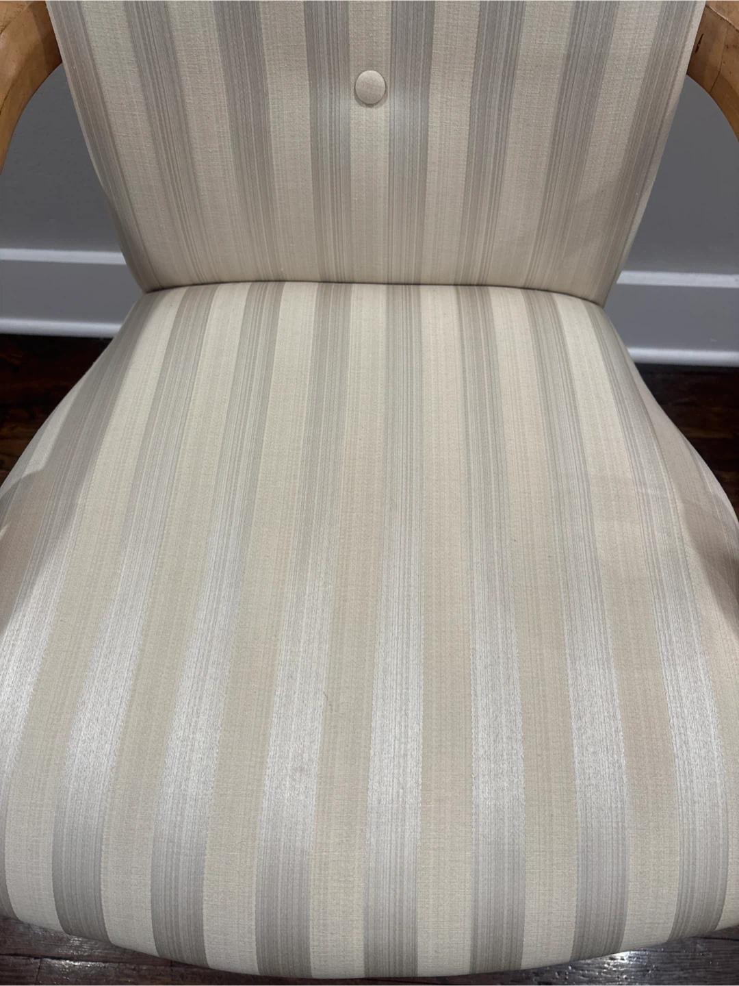 Striped Upholstered Arm Chair - photo 3
