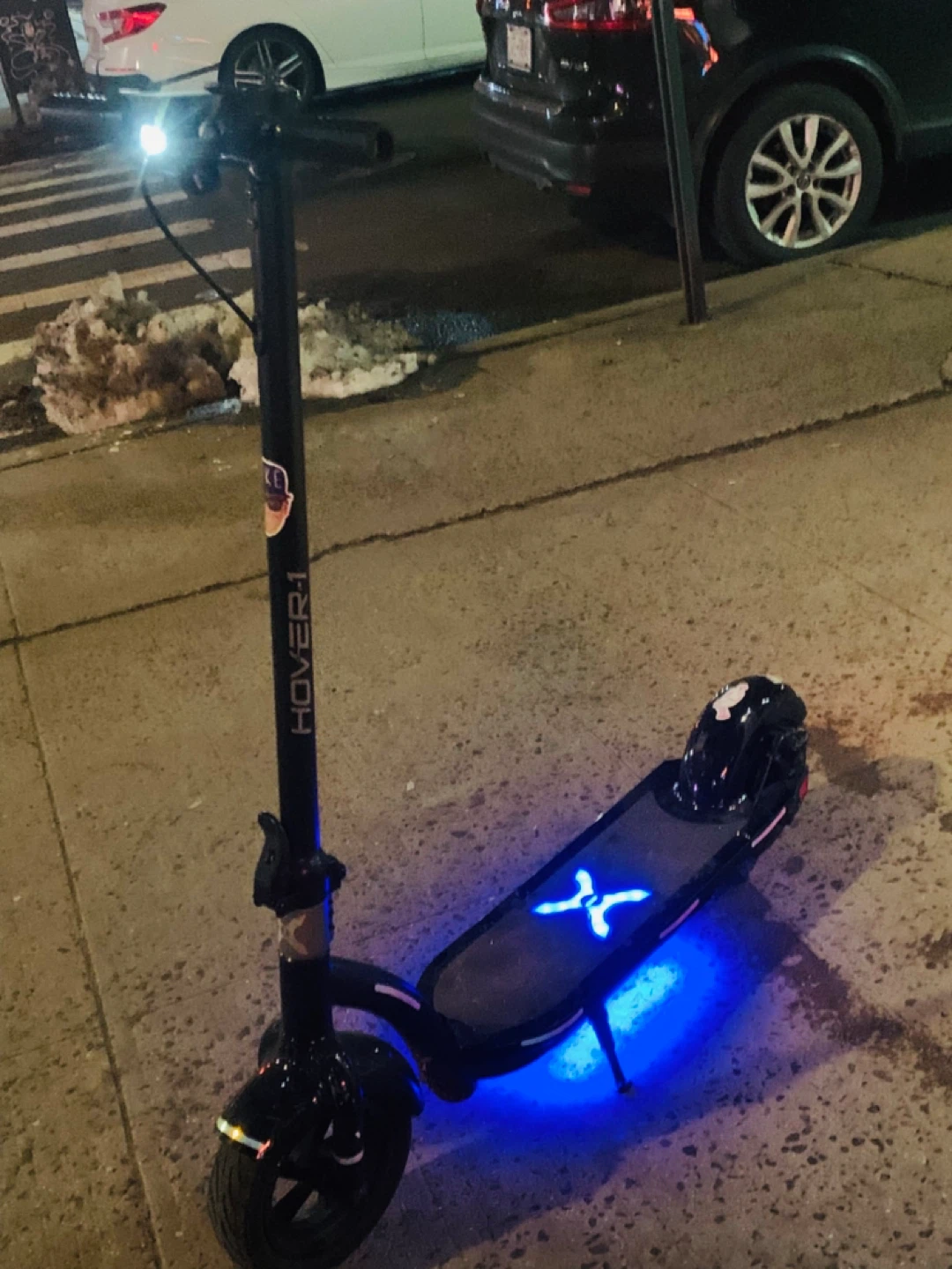 Hover-1 Electric Scooter with Blue LED Lights