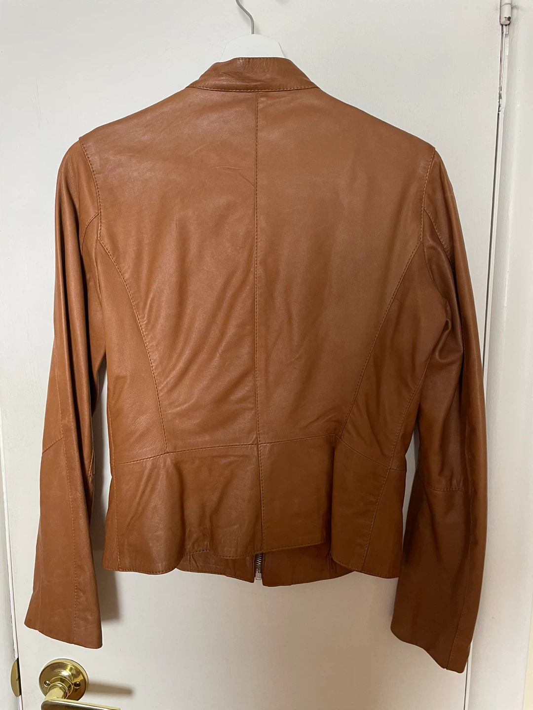 Women’s Peruzzi Tan Leather Jacket - photo 4