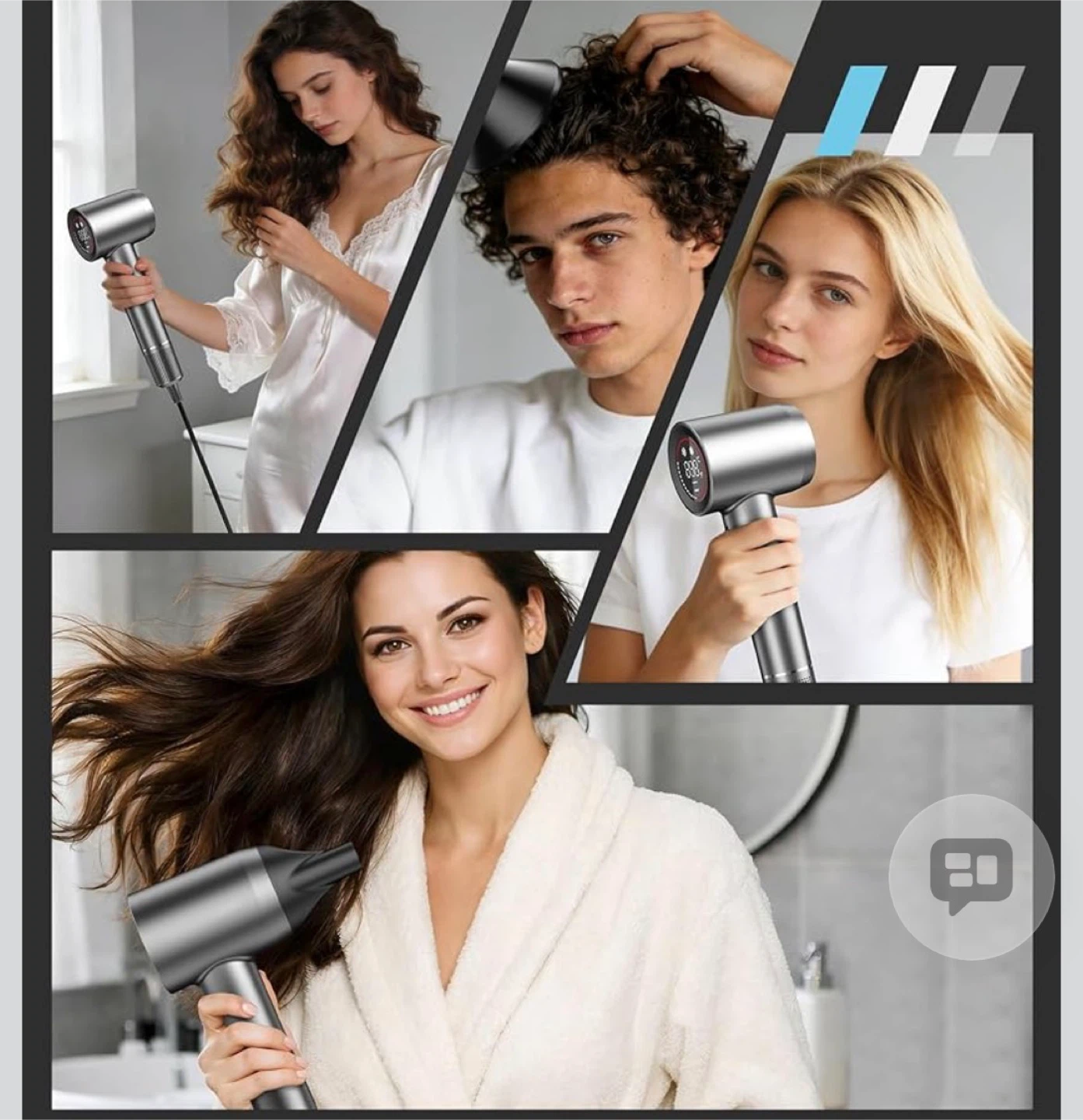 High-Speed Hair Dryer with 150,000RPM Brushless Motor - photo 3