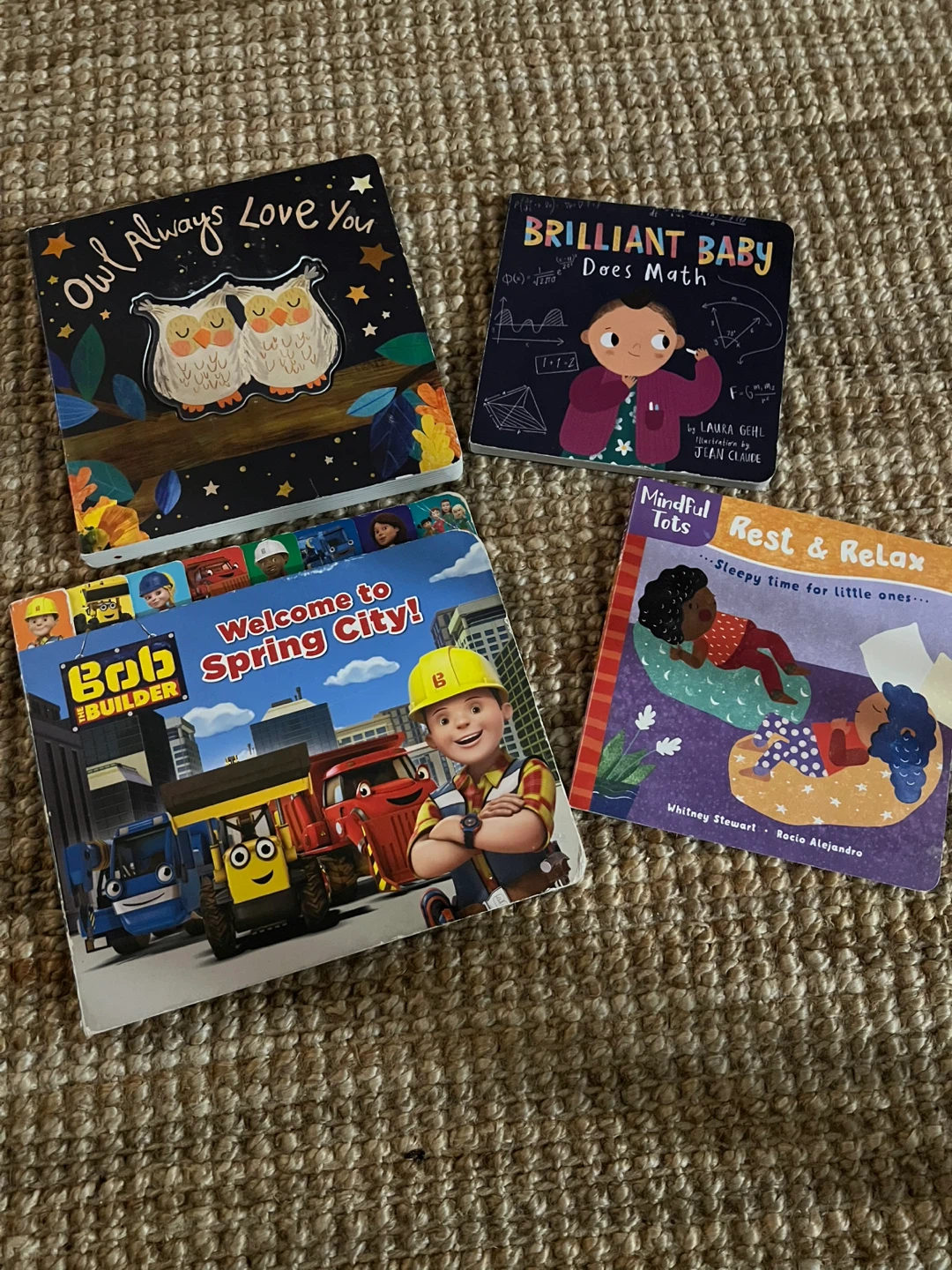 Lot of 4 Board Books for Babies and Toddlers