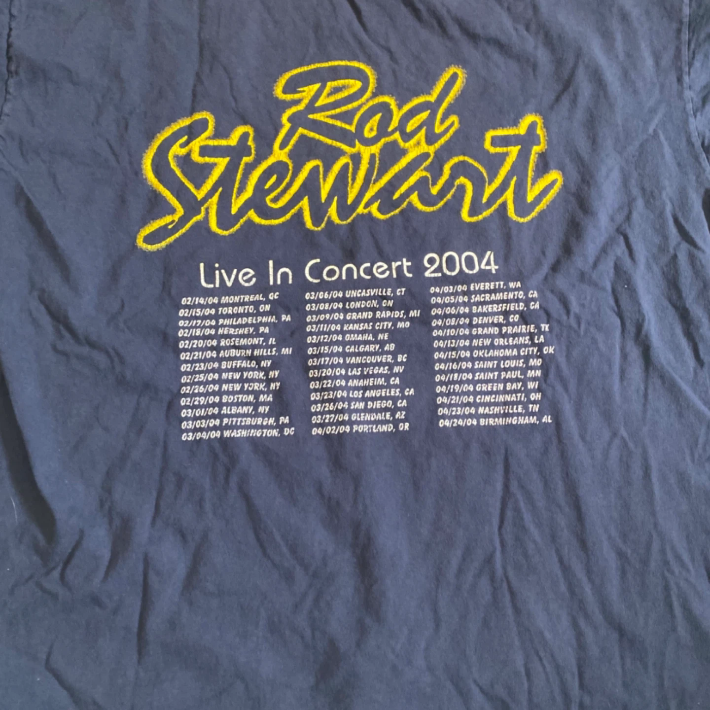 Rod Stewart Live in Concert 2004 T-Shirt XXL - photo 4