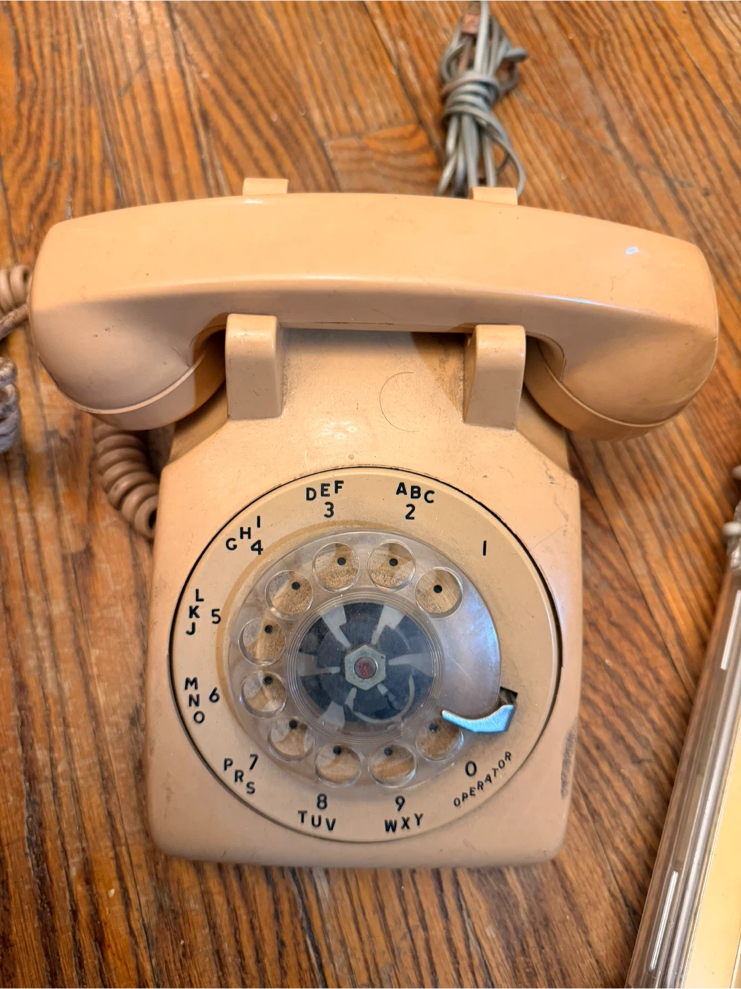 Vintage Rotary Dial Telephone - Beige - photo 2