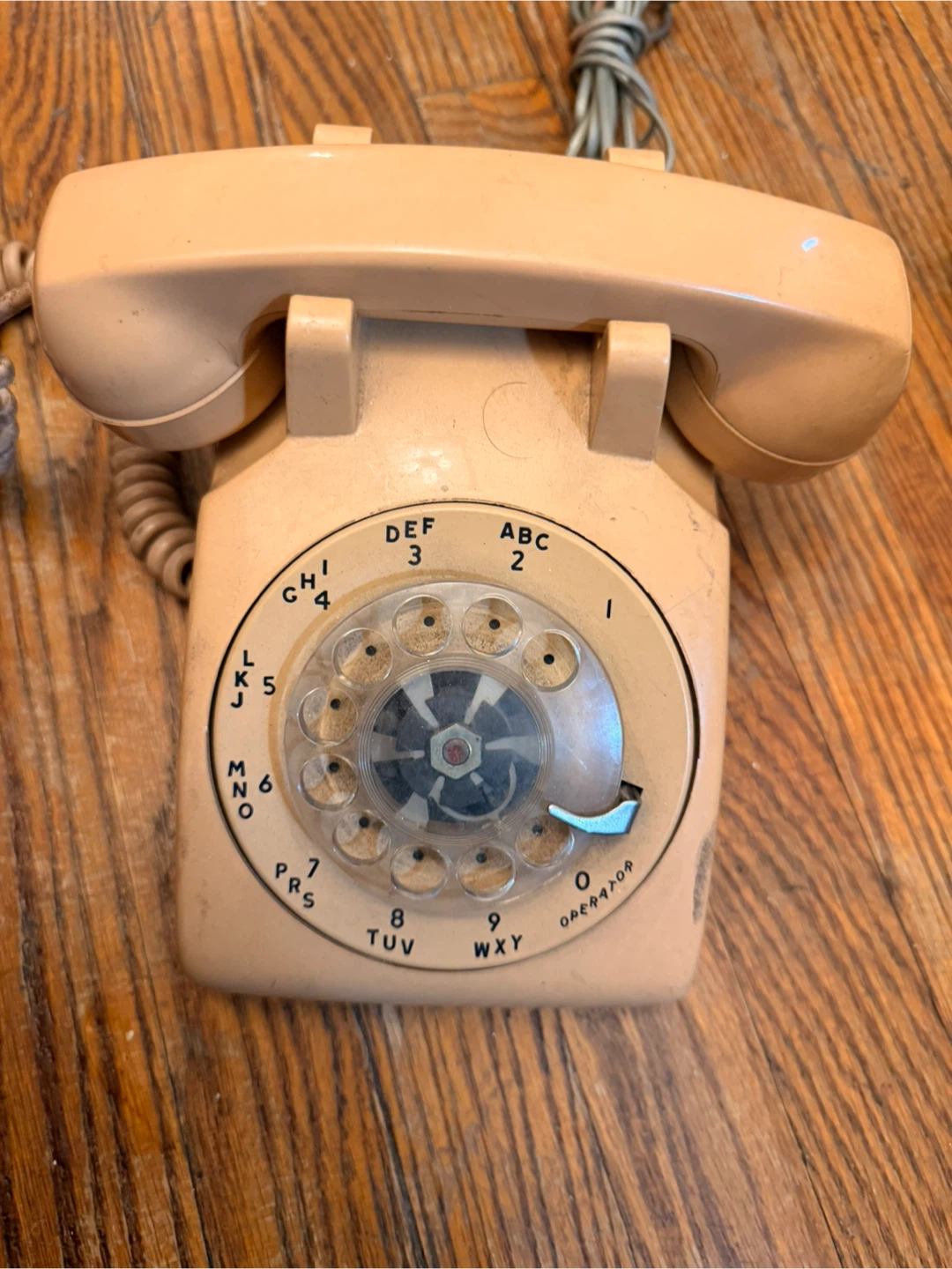 Vintage Rotary Dial Telephone - Beige