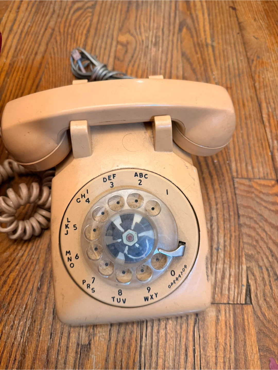 Vintage Rotary Dial Telephone - Beige - photo 4