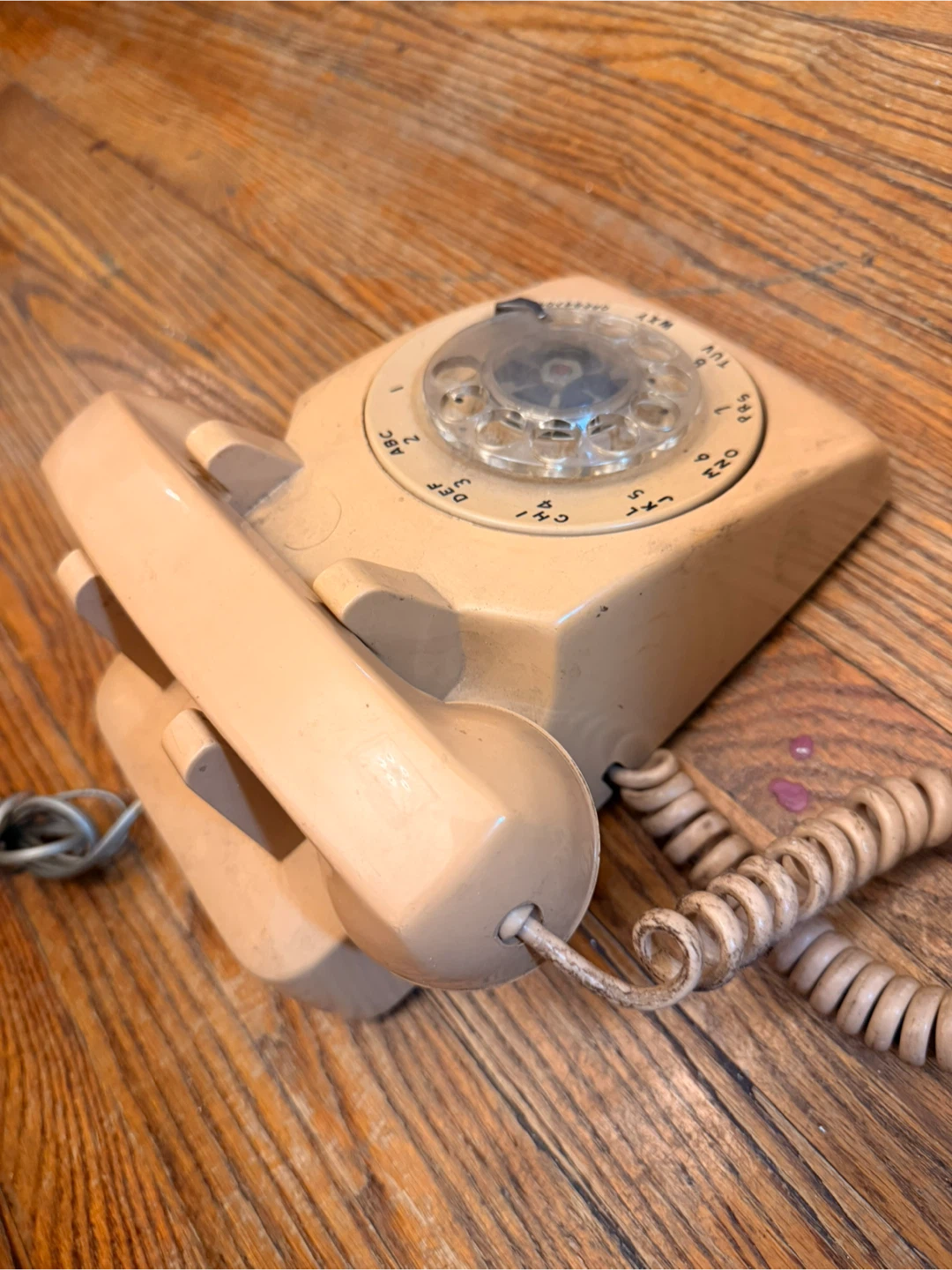 Vintage Rotary Dial Telephone - Beige - photo 3