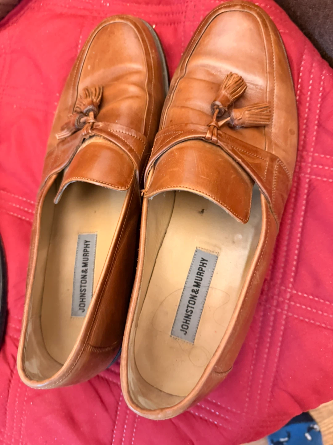 Johnston & Murphy Brown Leather Tassel Loafers - photo 3