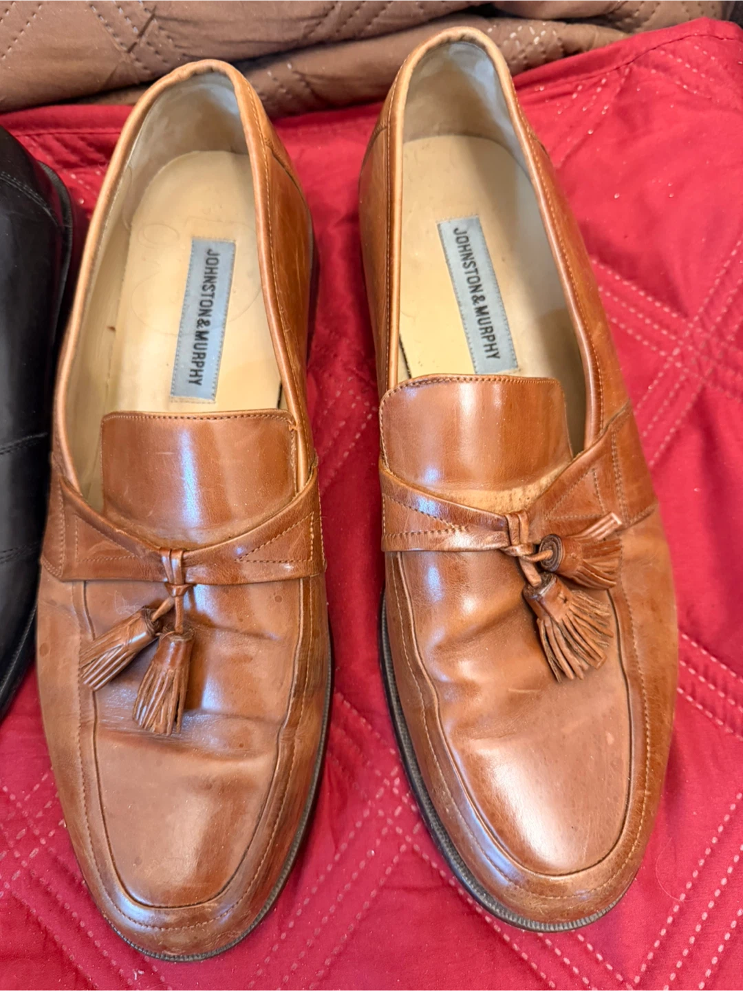 Johnston & Murphy Brown Leather Tassel Loafers - photo 2