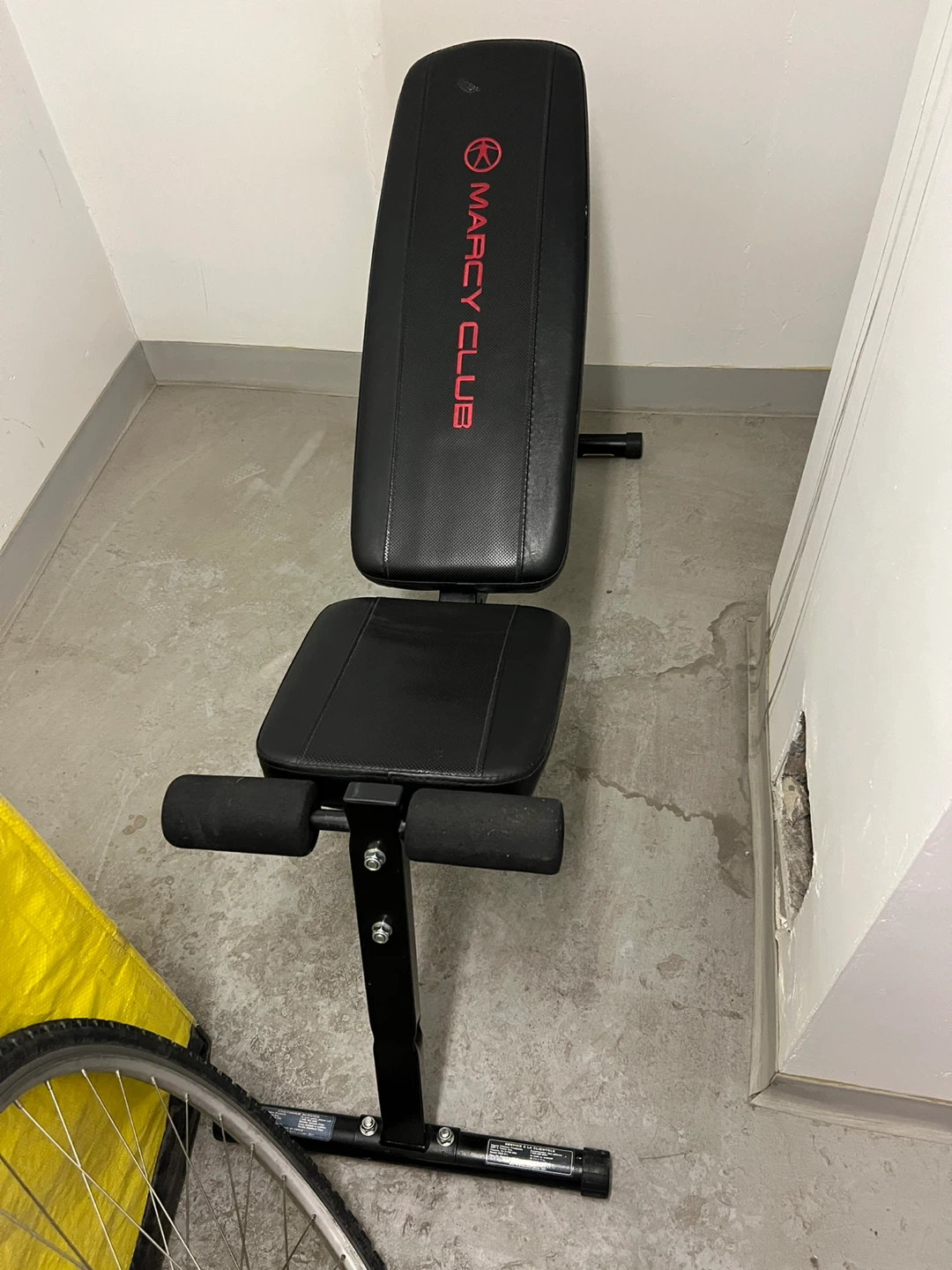 Marcy Club Weight Bench with 12lb and 20lb Dumbbells