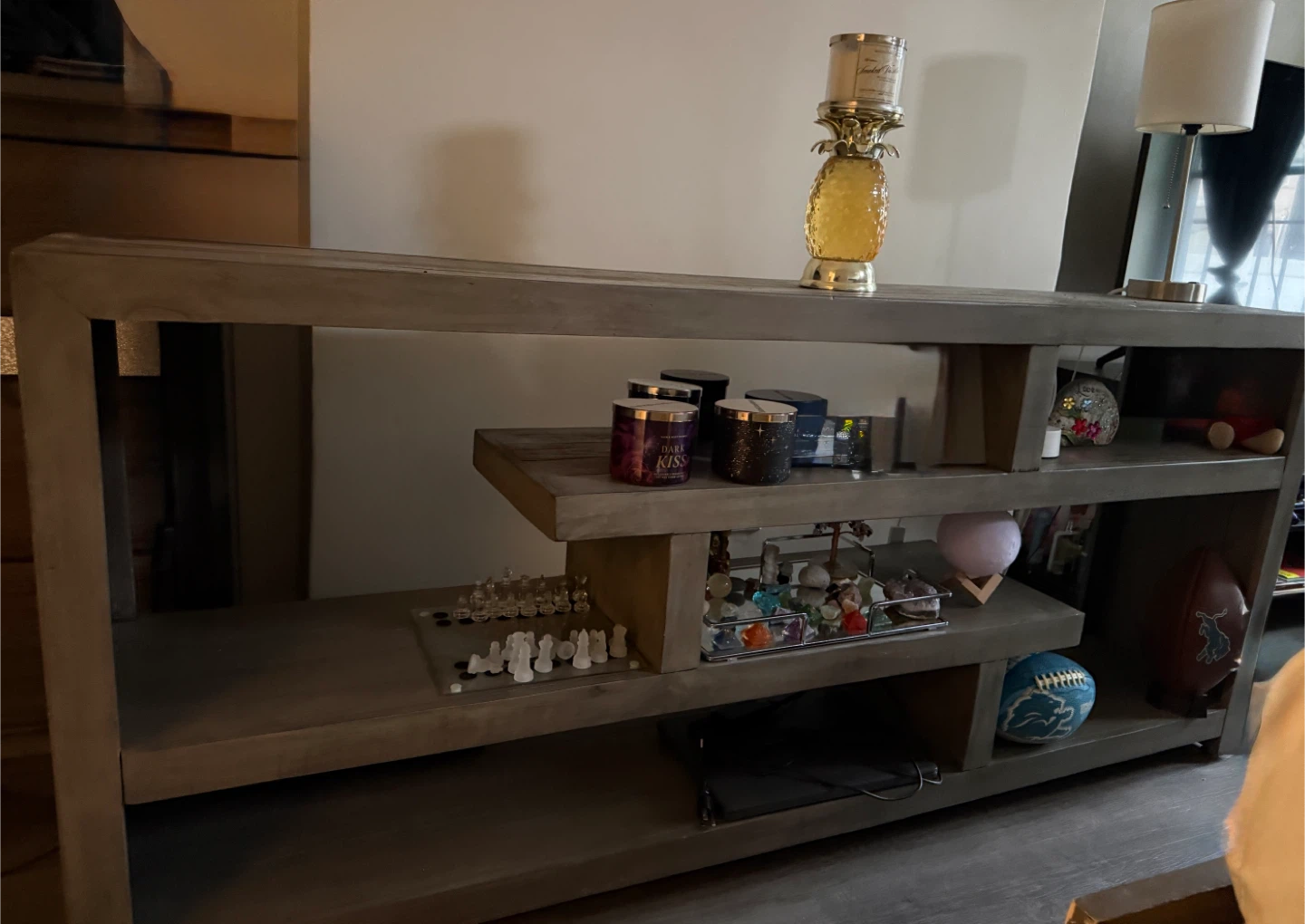 Gray Wood Console Table - photo 4