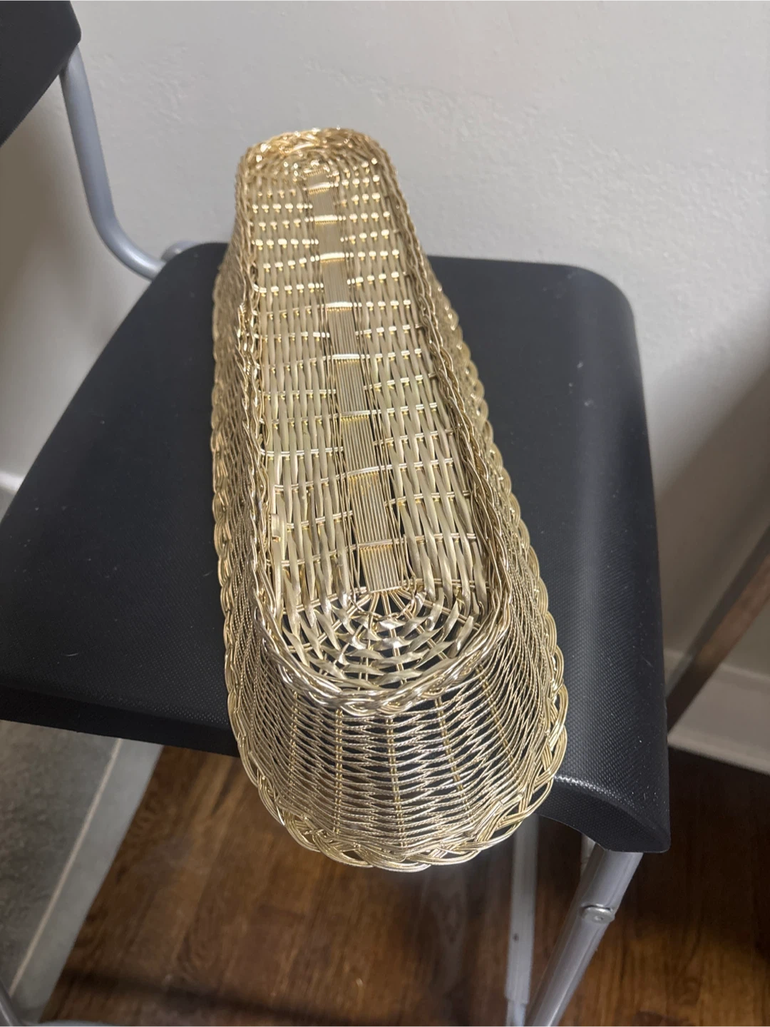 Silver Plated Woven Wire Basket - photo 4