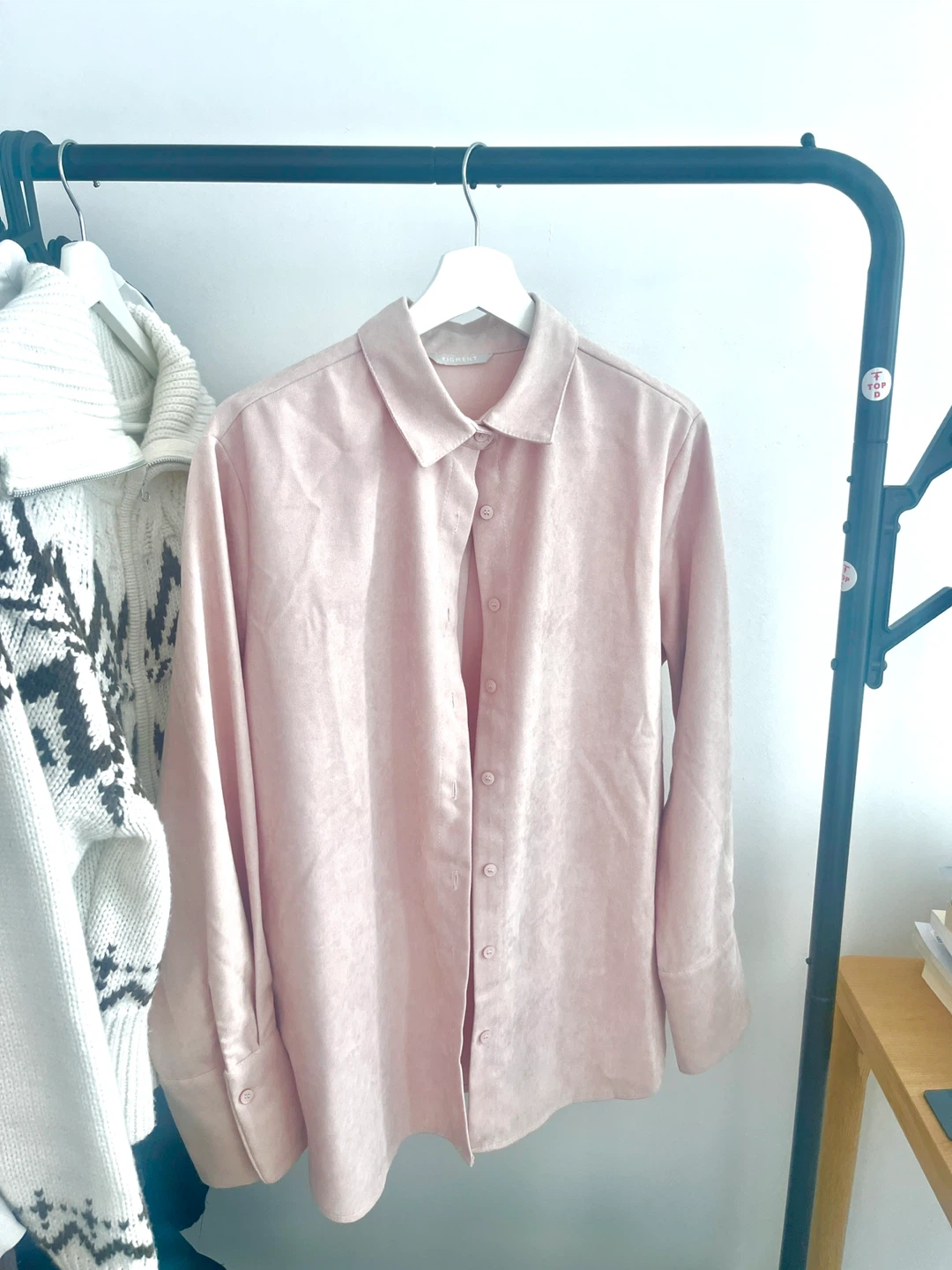 F/W Pigment Pink Button-Up Shirt