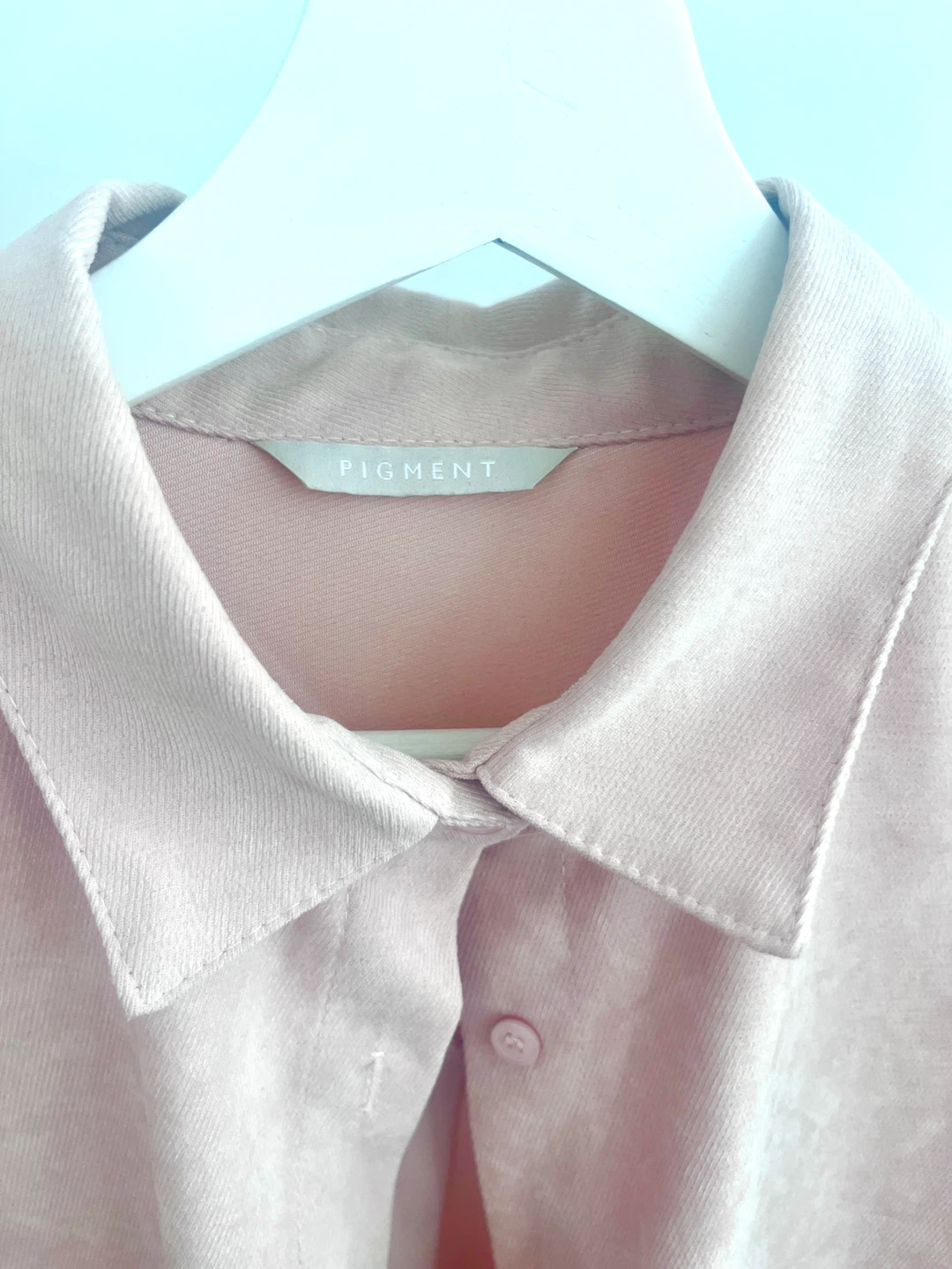 F/W Pigment Pink Button-Up Shirt - photo 3