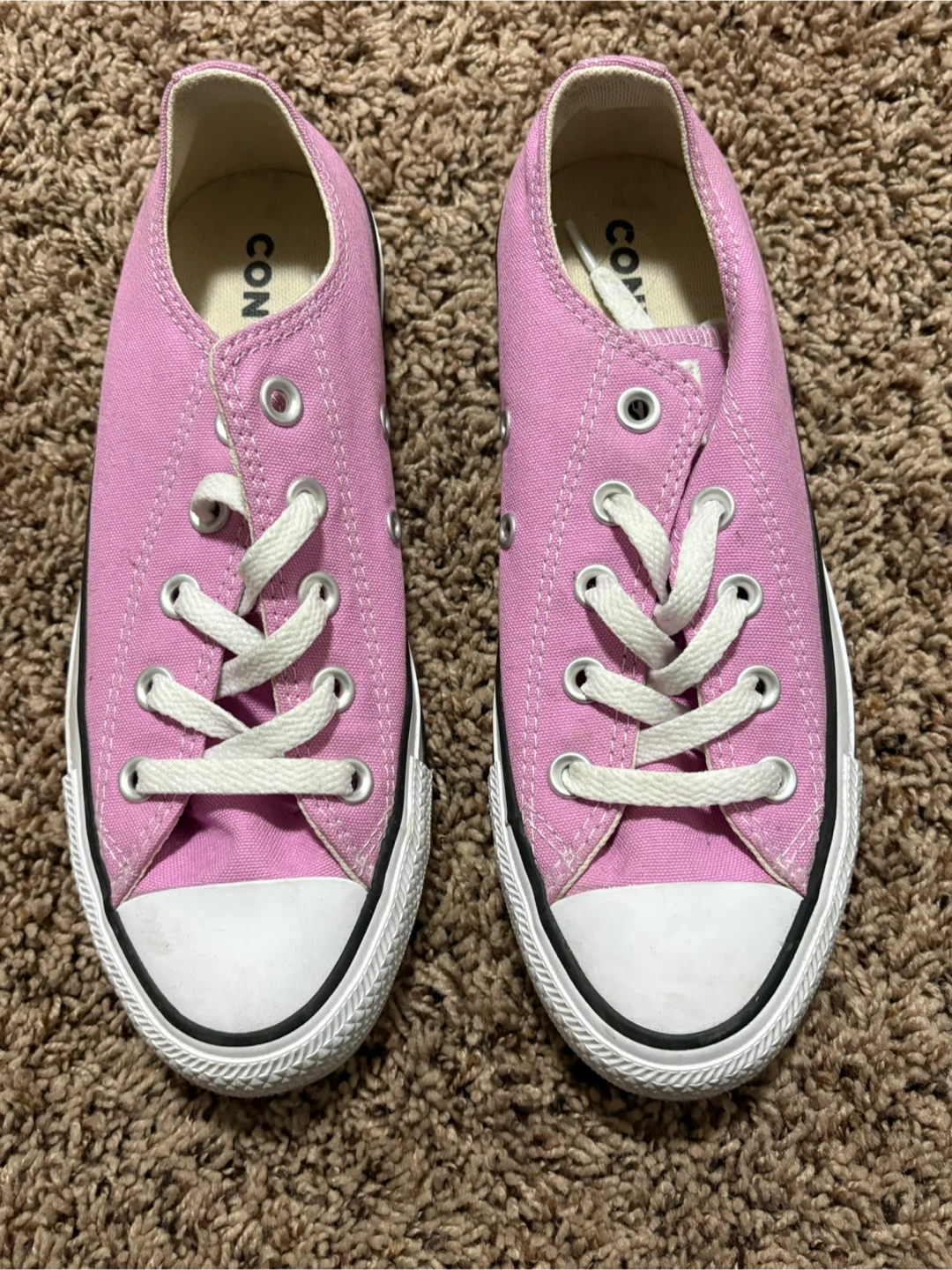 Converse Chuck Taylor All Star Pink Canvas Low Top Shoes