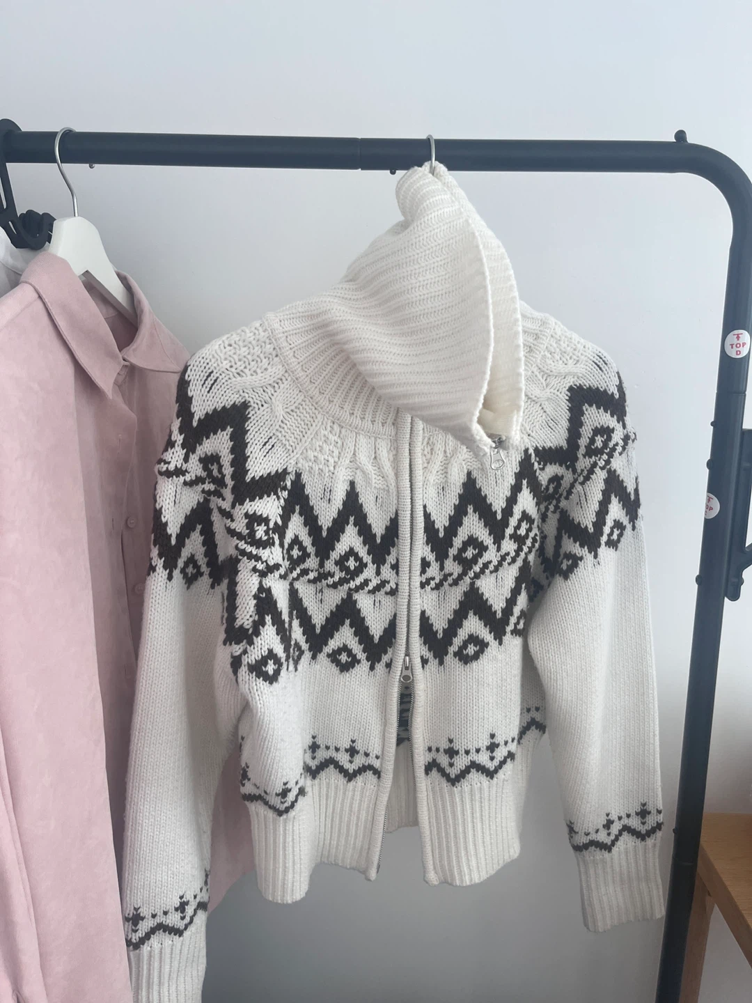 8 Seconds korea brand: Fair Isle Zip-Up Cardigan - photo 4