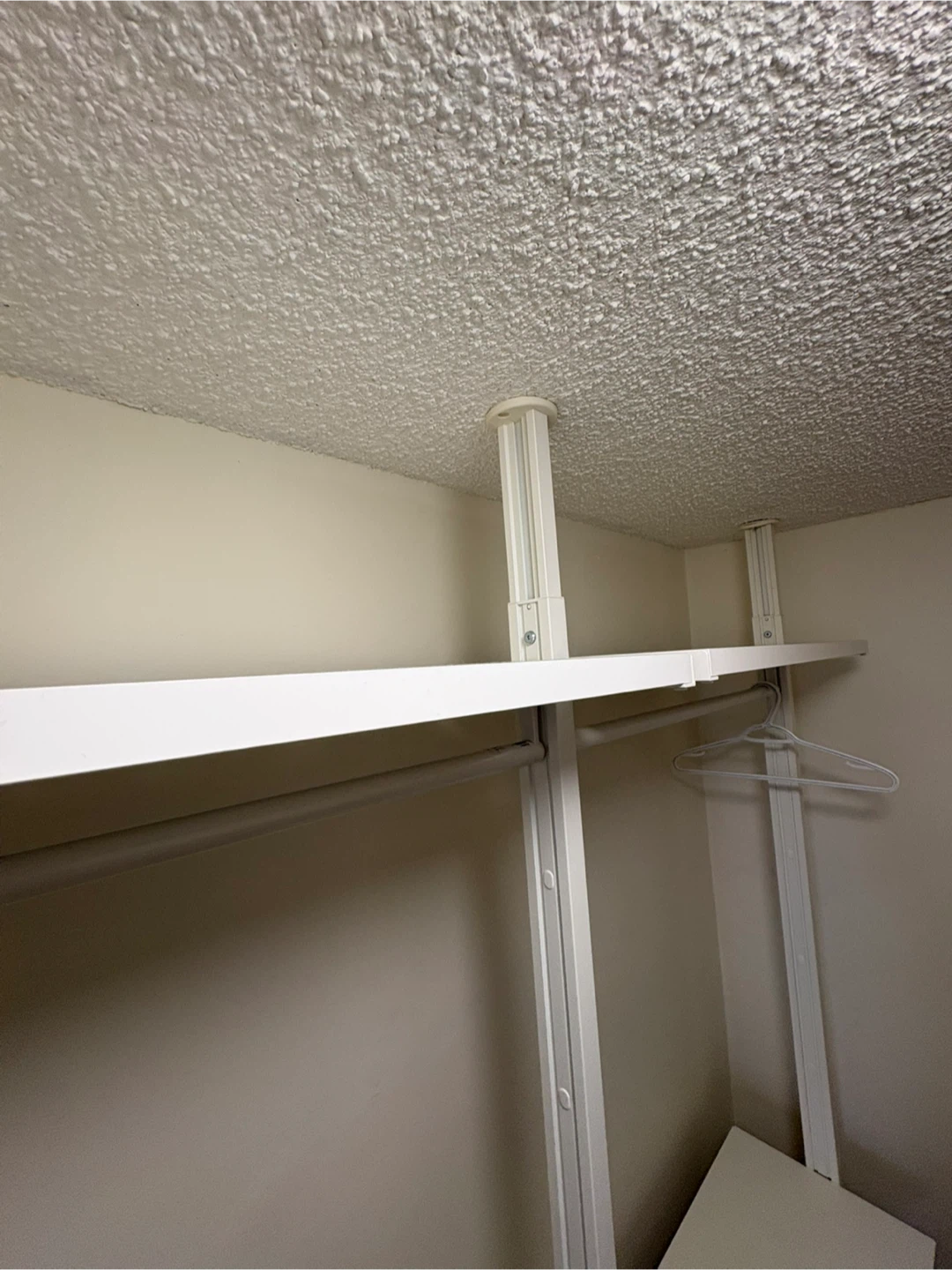 White Closet Shelving and Rod System - photo 4